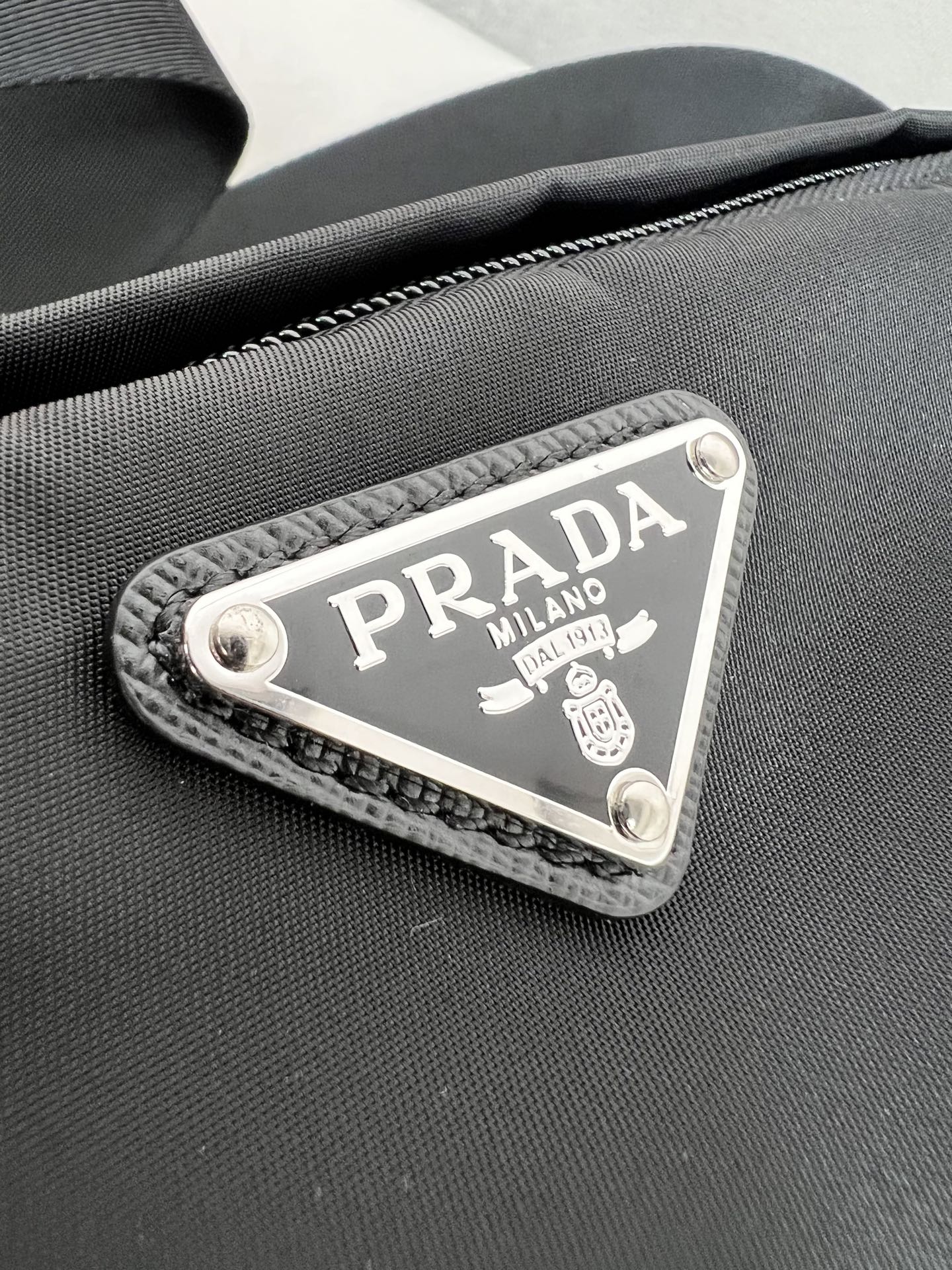 [TOP] PRADA Shoulder Bag Re-Nylon 28x17.5x10cm/35x22x12cm - Black