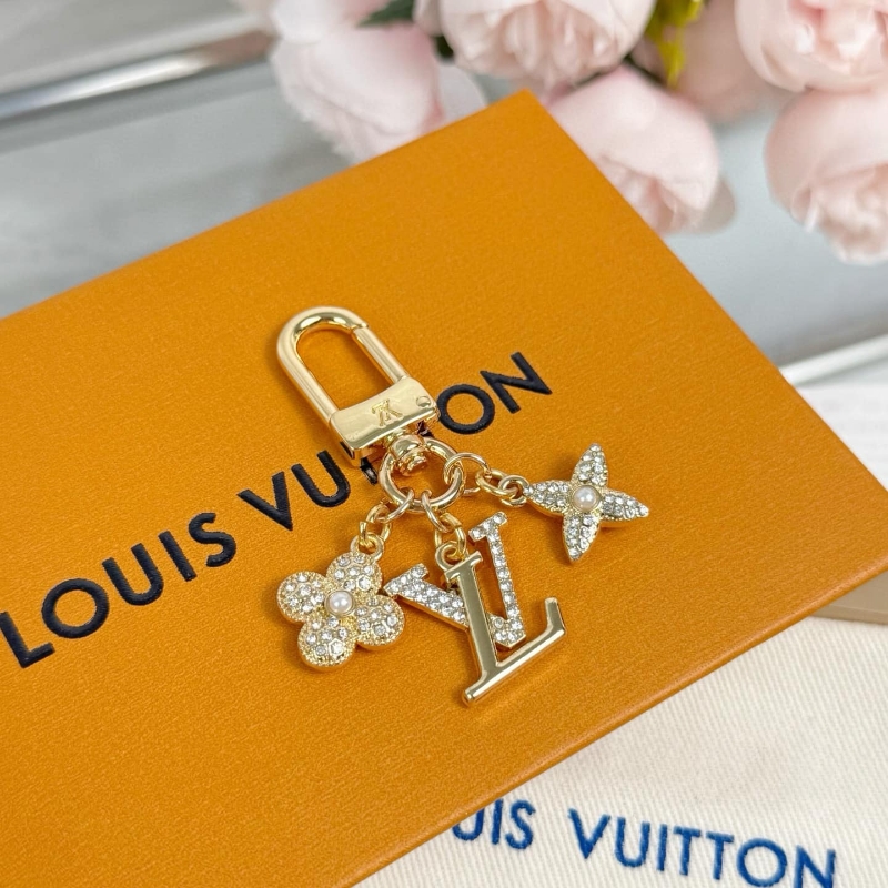[TOP] Louis Vuitton LV Keychain - Gold