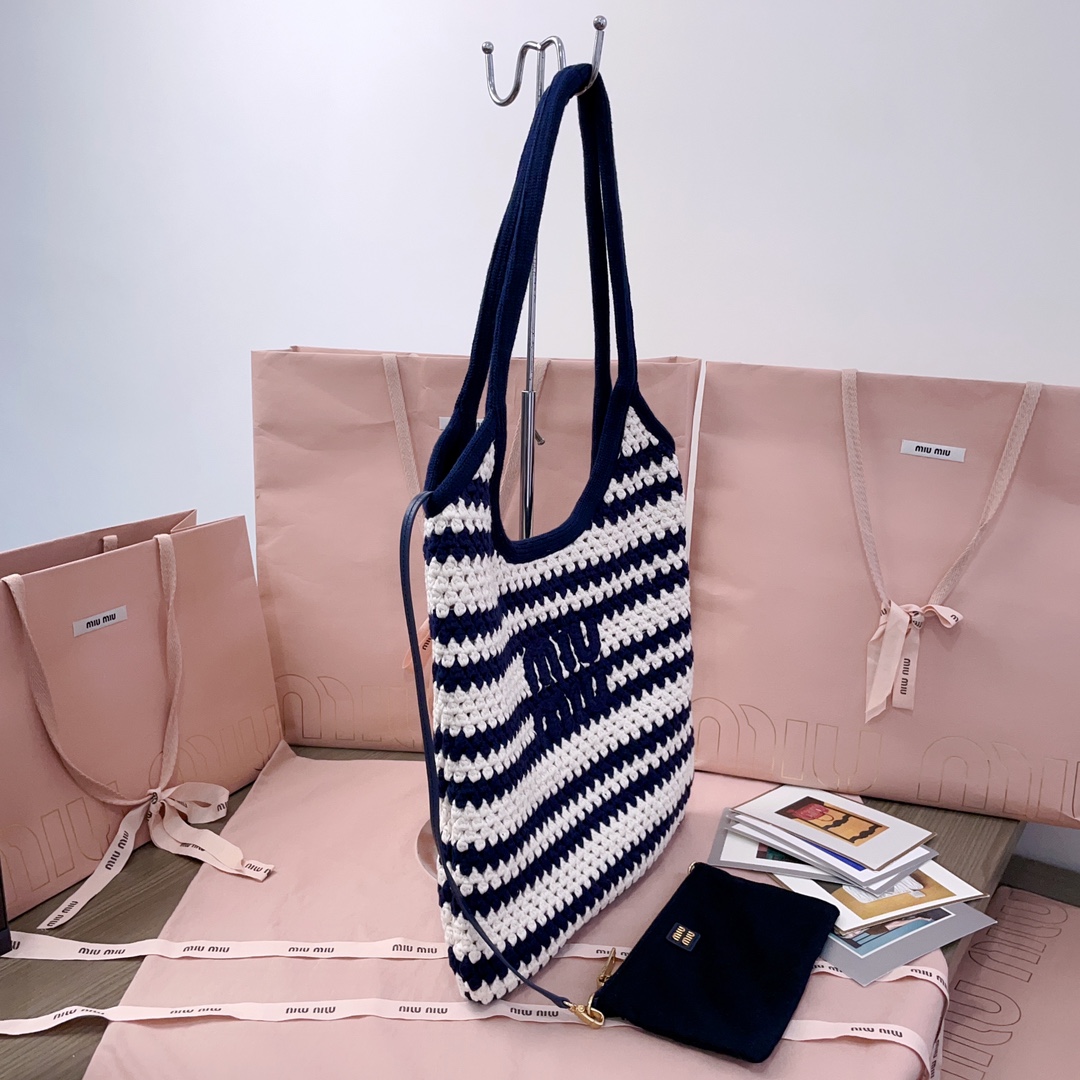 [TOP] Miu Miu Tote Bags 35 X 40Cm - Blue