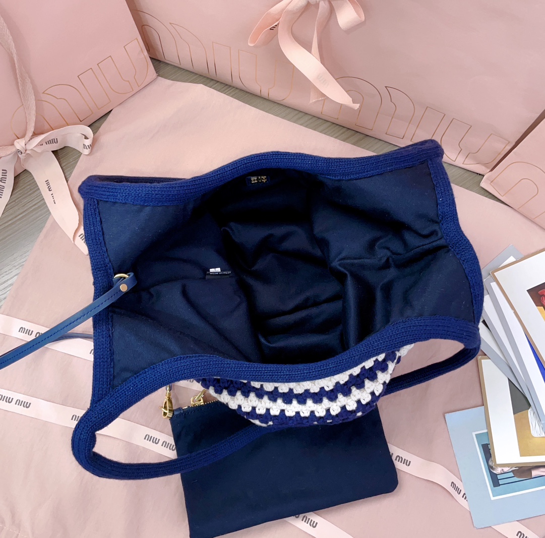 [TOP] Miu Miu Tote Bags 35 X 40Cm - Blue