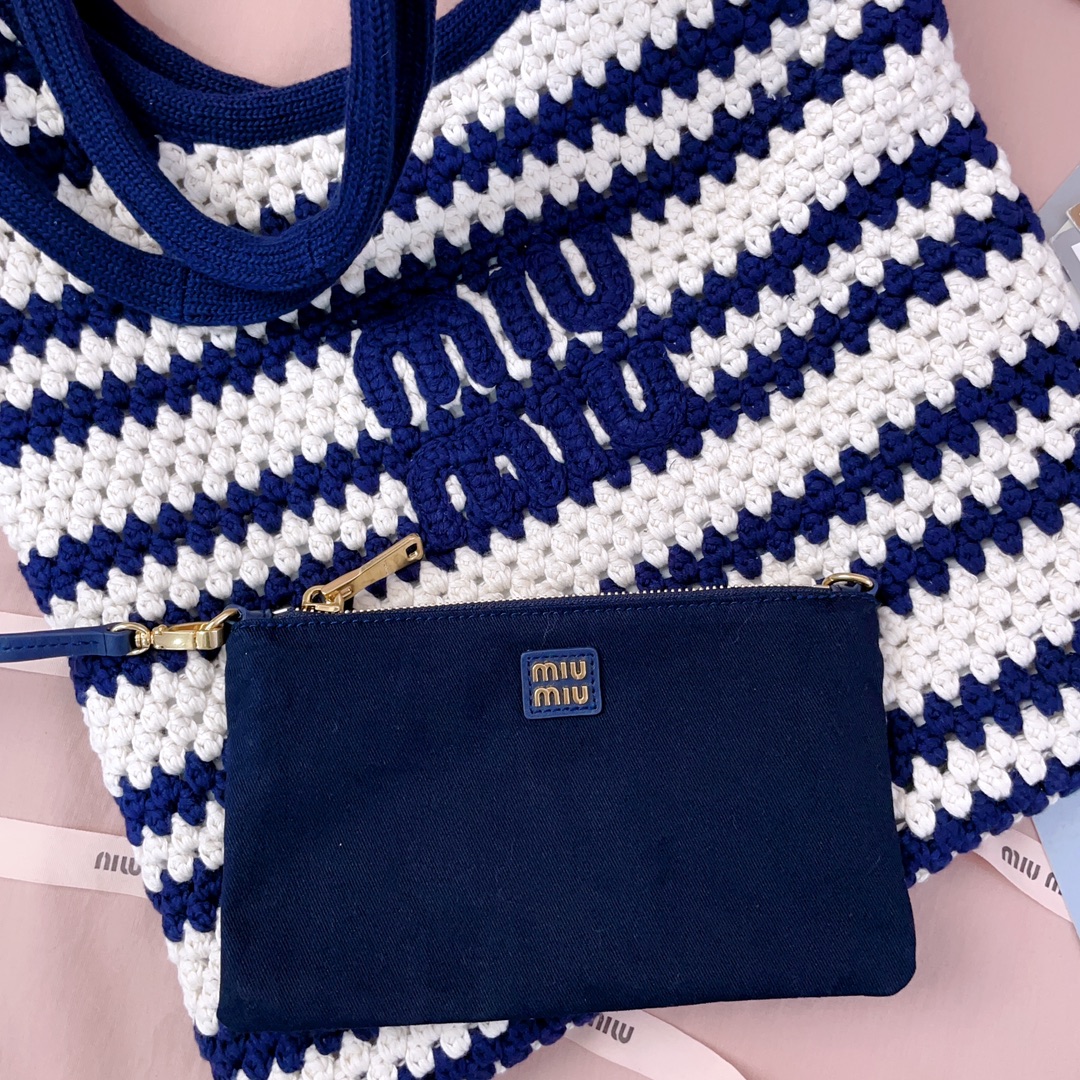 [TOP] Miu Miu Tote Bags 35 X 40Cm - Blue