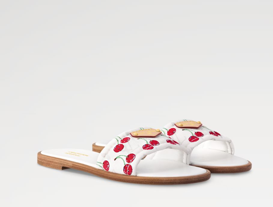 [TOP] Louis Vuitton LV LV x TM Lily Slippers - White