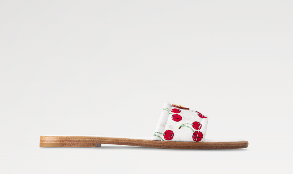 [TOP] Louis Vuitton LV LV x TM Lily Slippers - White