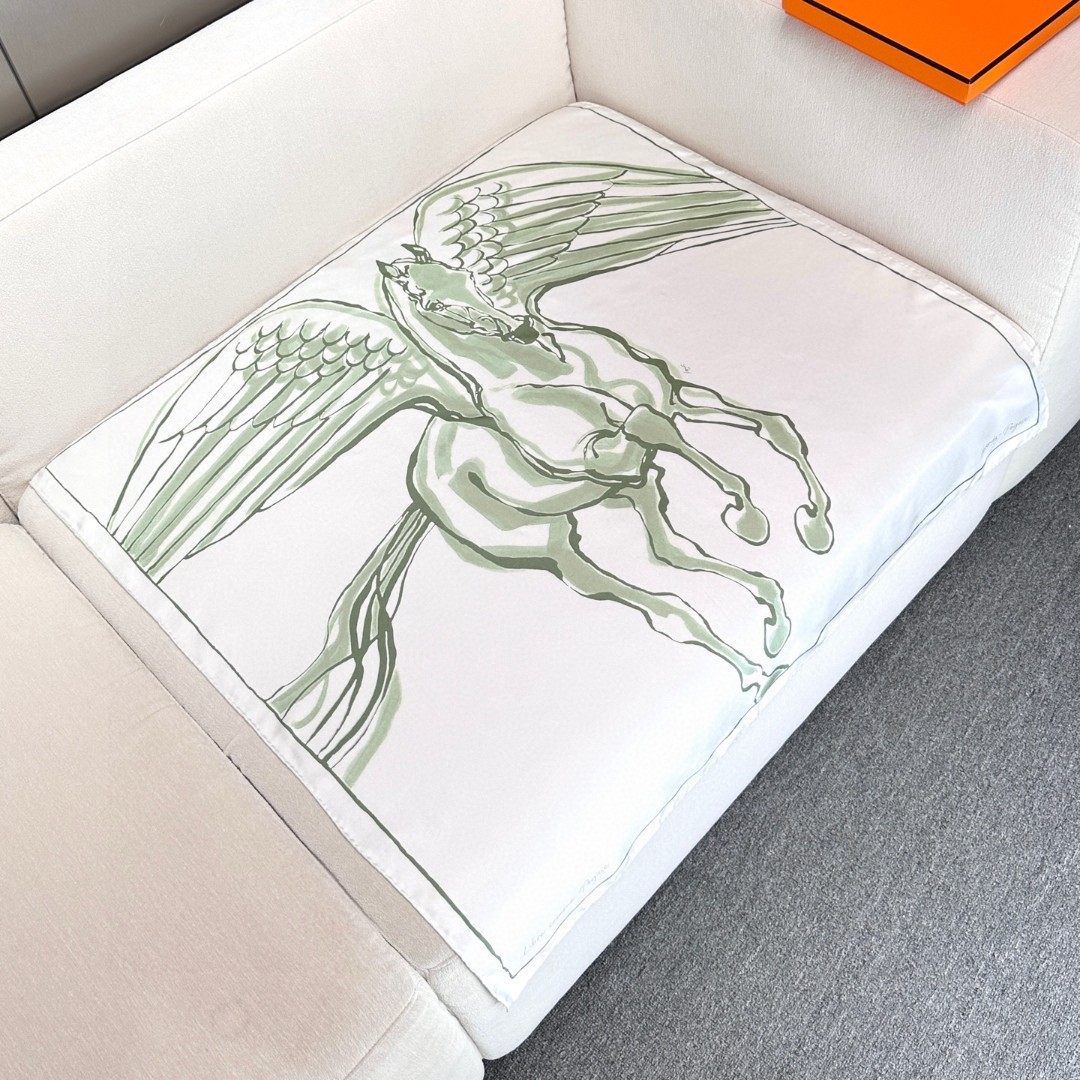 [TOP] HERMES Square Silk Scarf 90*90cm - 3 Colors