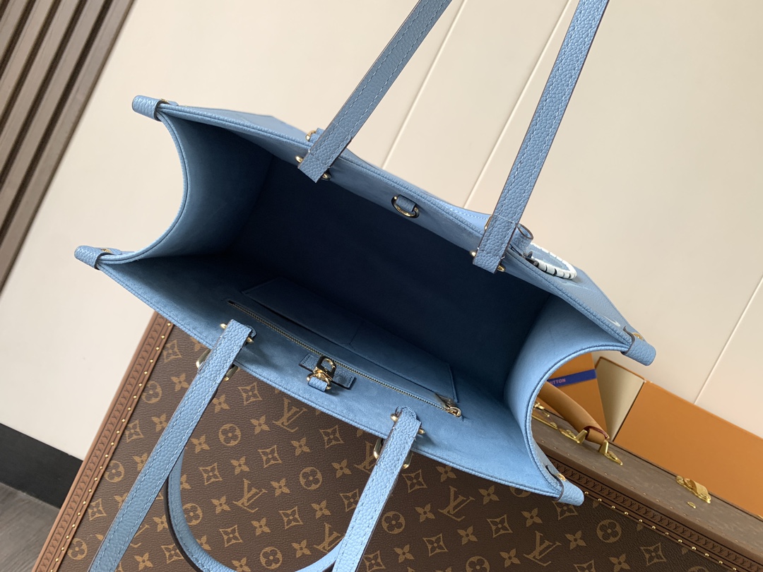 [TOP] Louis Vuitton LV  On The Go Handbag 34.0 x 26.0 x 13.0cm - Blue