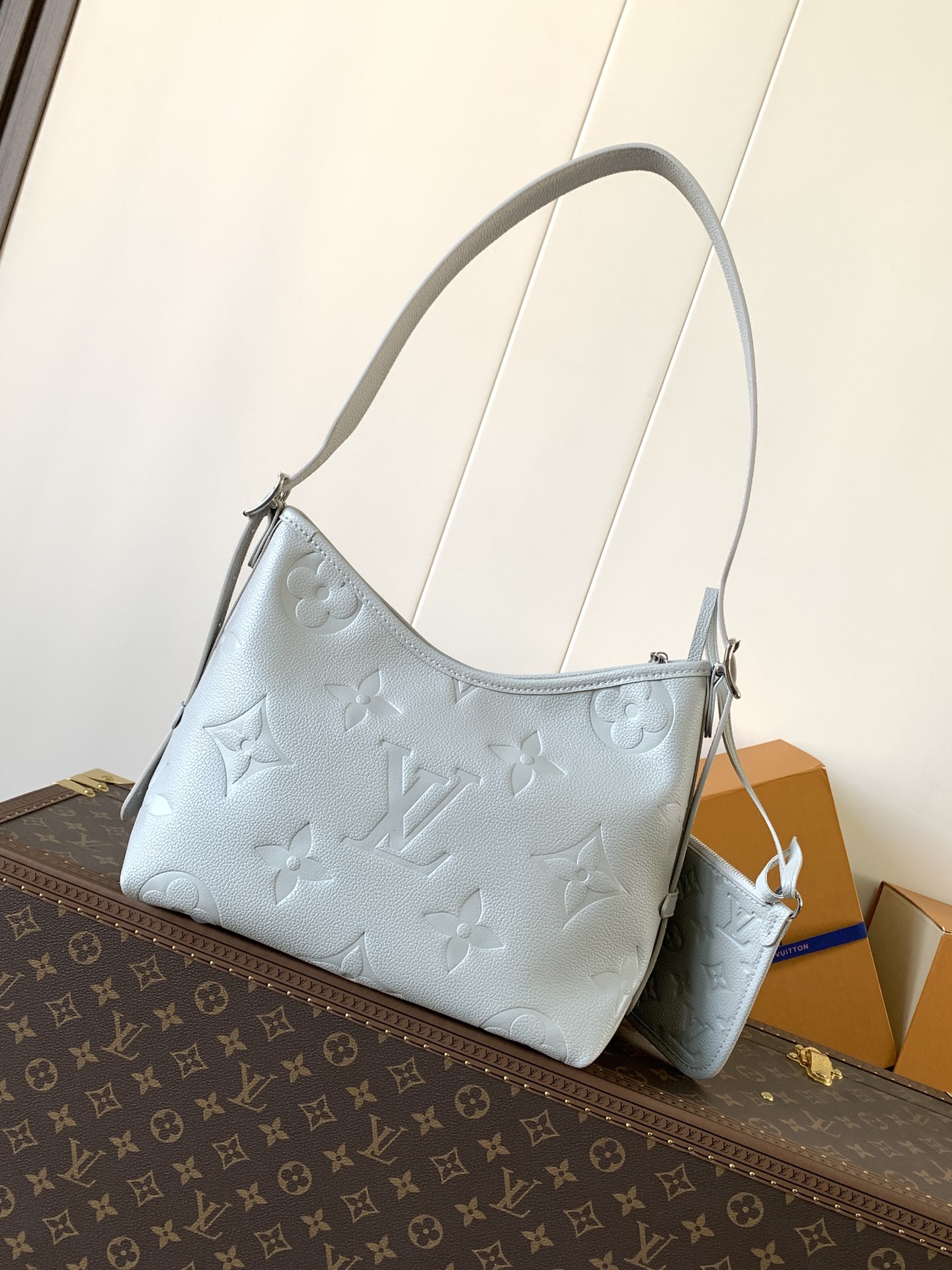 [TOP] Louis Vuitton LV Carryall Bag 29x24x12cm - Grey