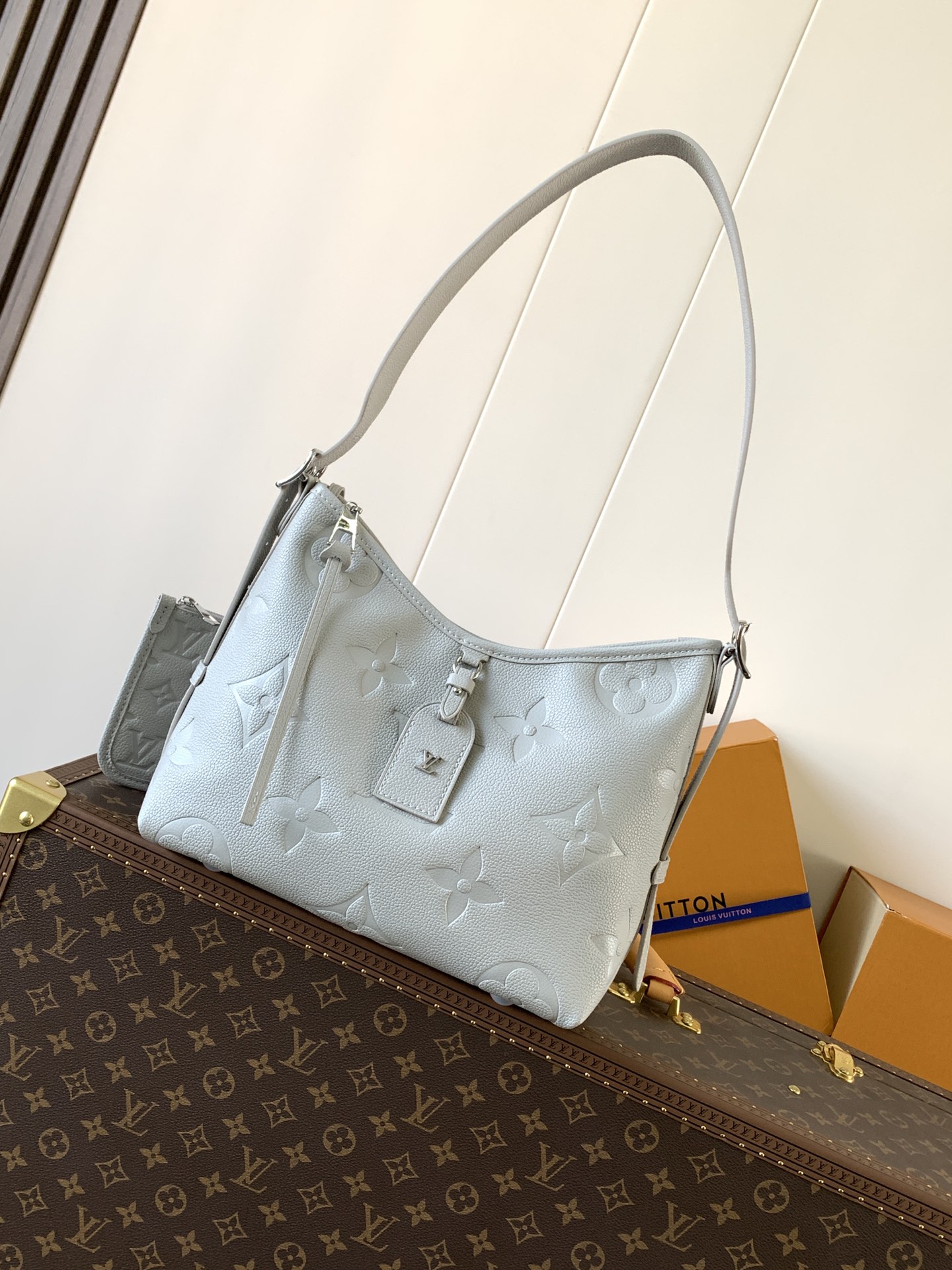 [TOP] Louis Vuitton LV Carryall Bag 29x24x12cm - Grey