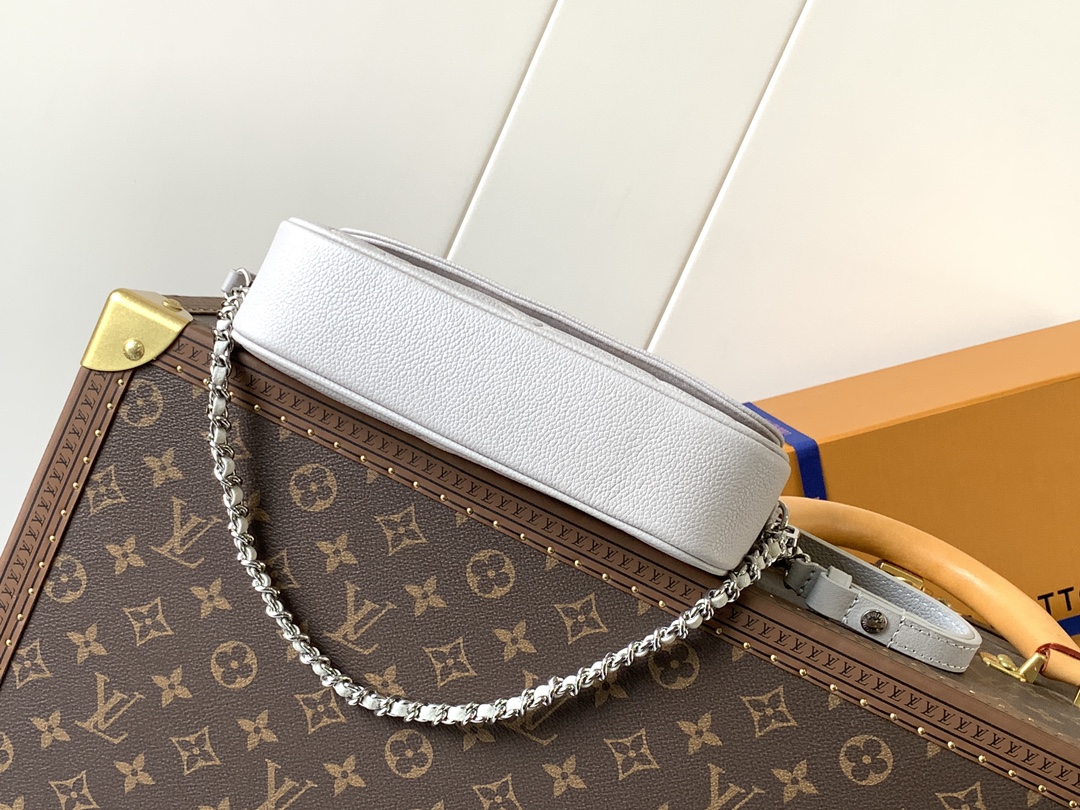 [TOP] Louis Vuitton LV Wallet On Chain Ivy Handbag 12 x 4.3 x 23.5  CM - Grey