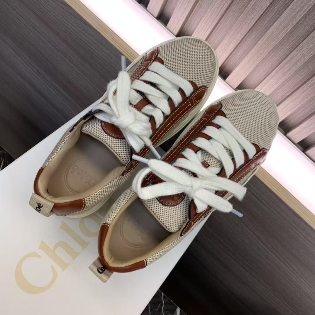 [TOP] Chloe Women's Casual Shoes - Brown and White