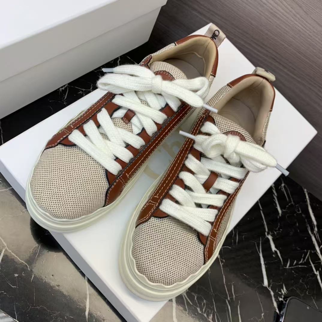 [TOP] Chloe Women's Casual Shoes - Brown and White