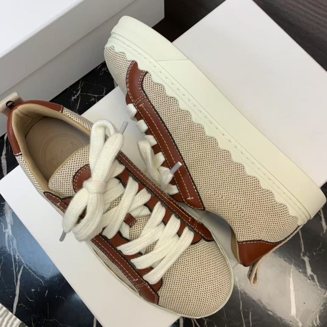 [TOP] Chloe Women's Casual Shoes - Brown and White