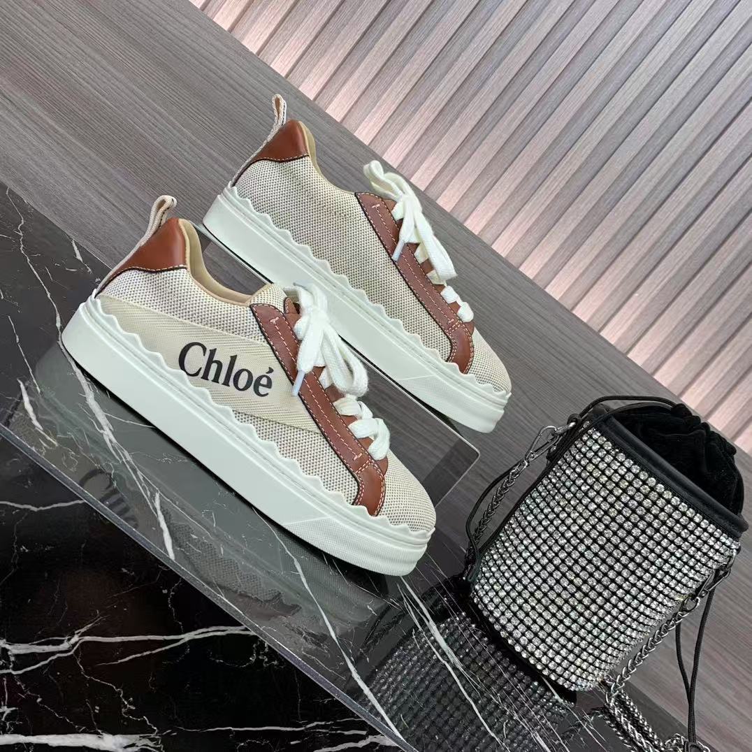 [TOP] Chloe Women's Casual Shoes - Brown and White