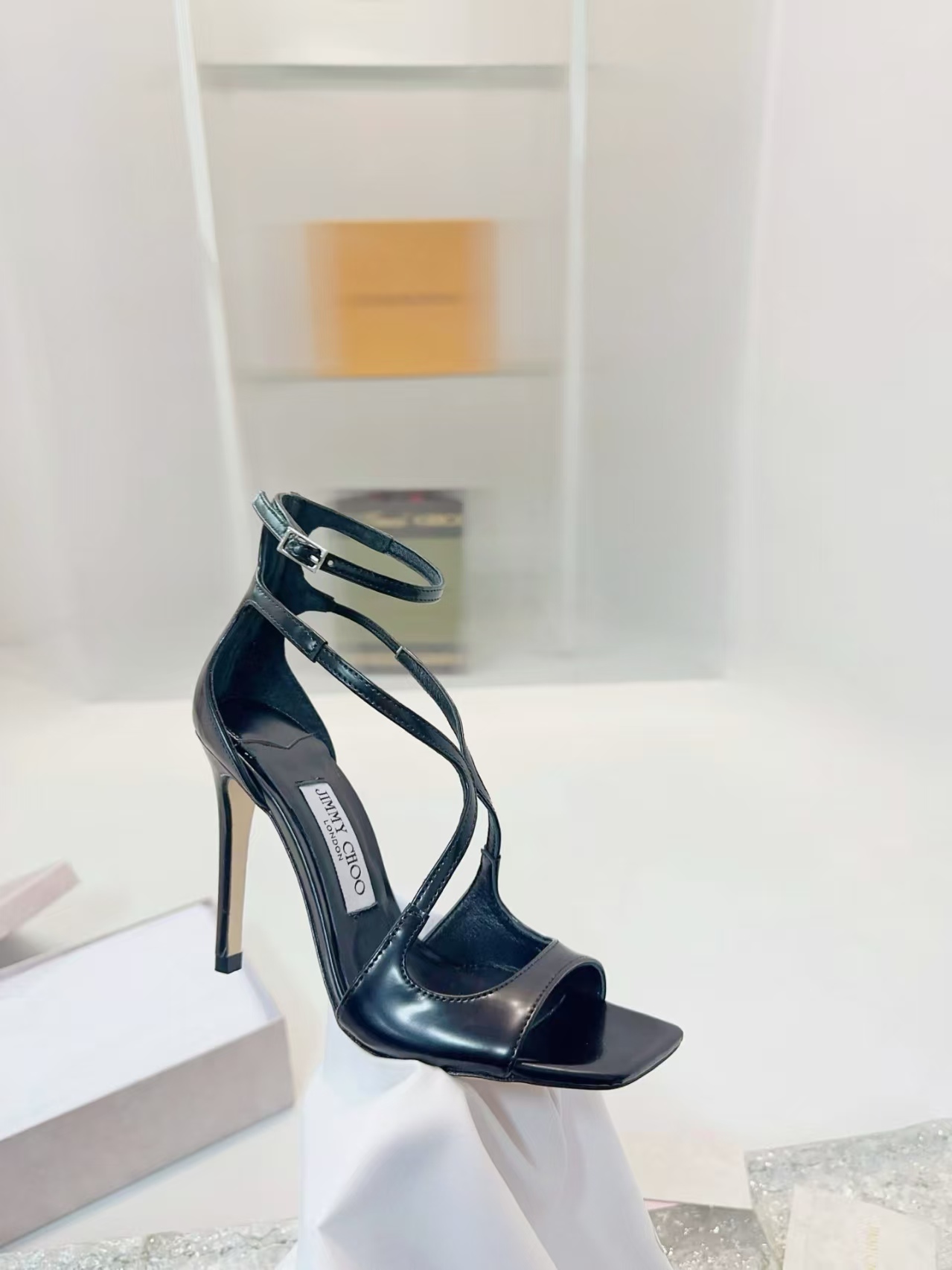 [TOP] Jimmy Choo AZIA 95mm Pumps - Black