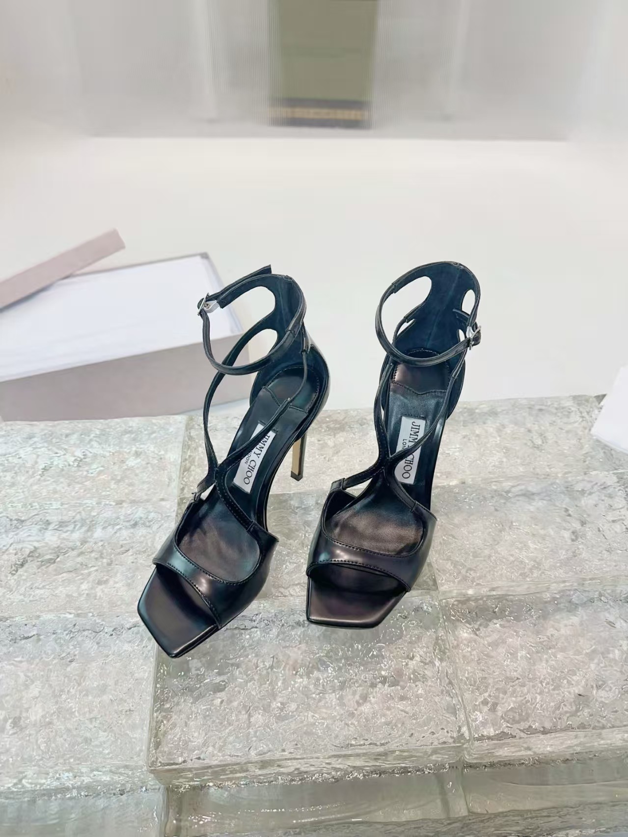 [TOP] Jimmy Choo AZIA 95mm Pumps - Black