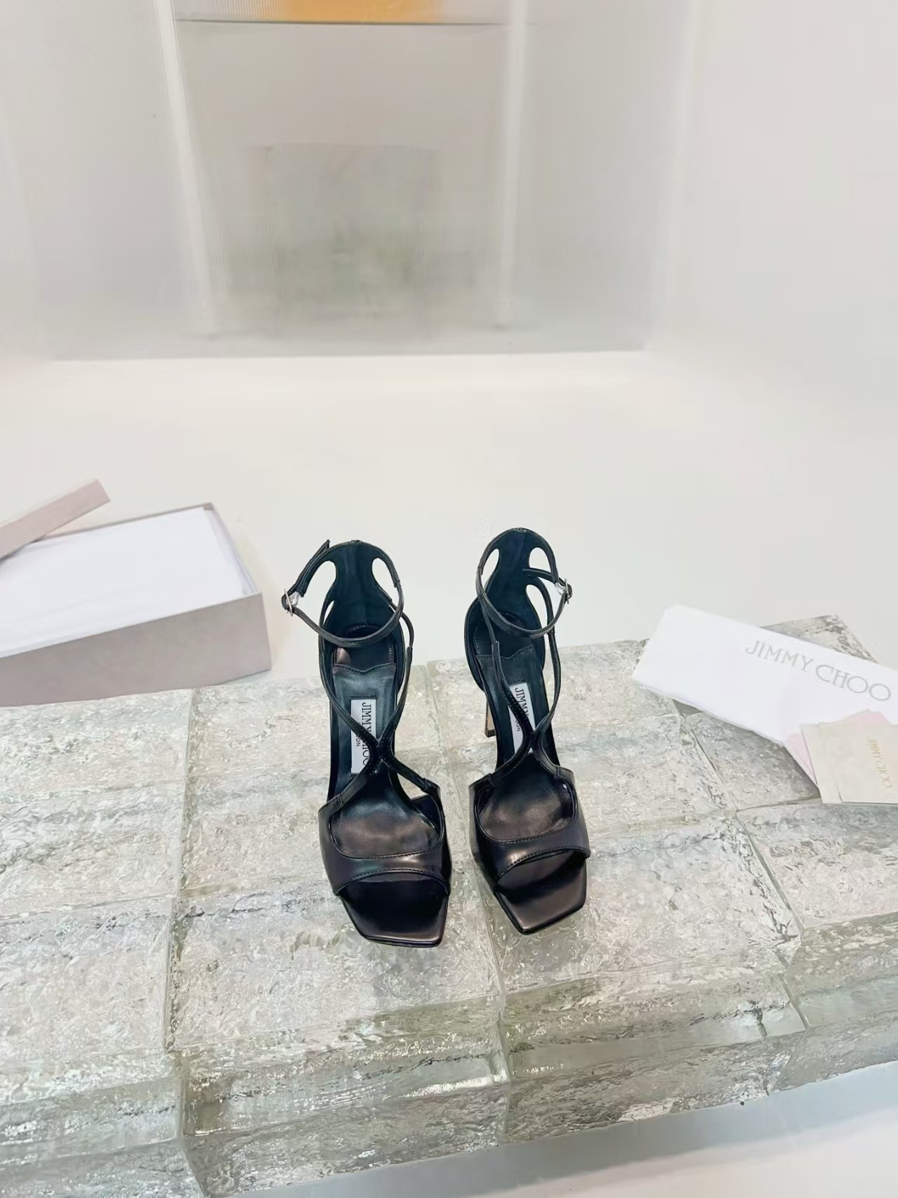 [TOP] Jimmy Choo AZIA 95mm Pumps - Black