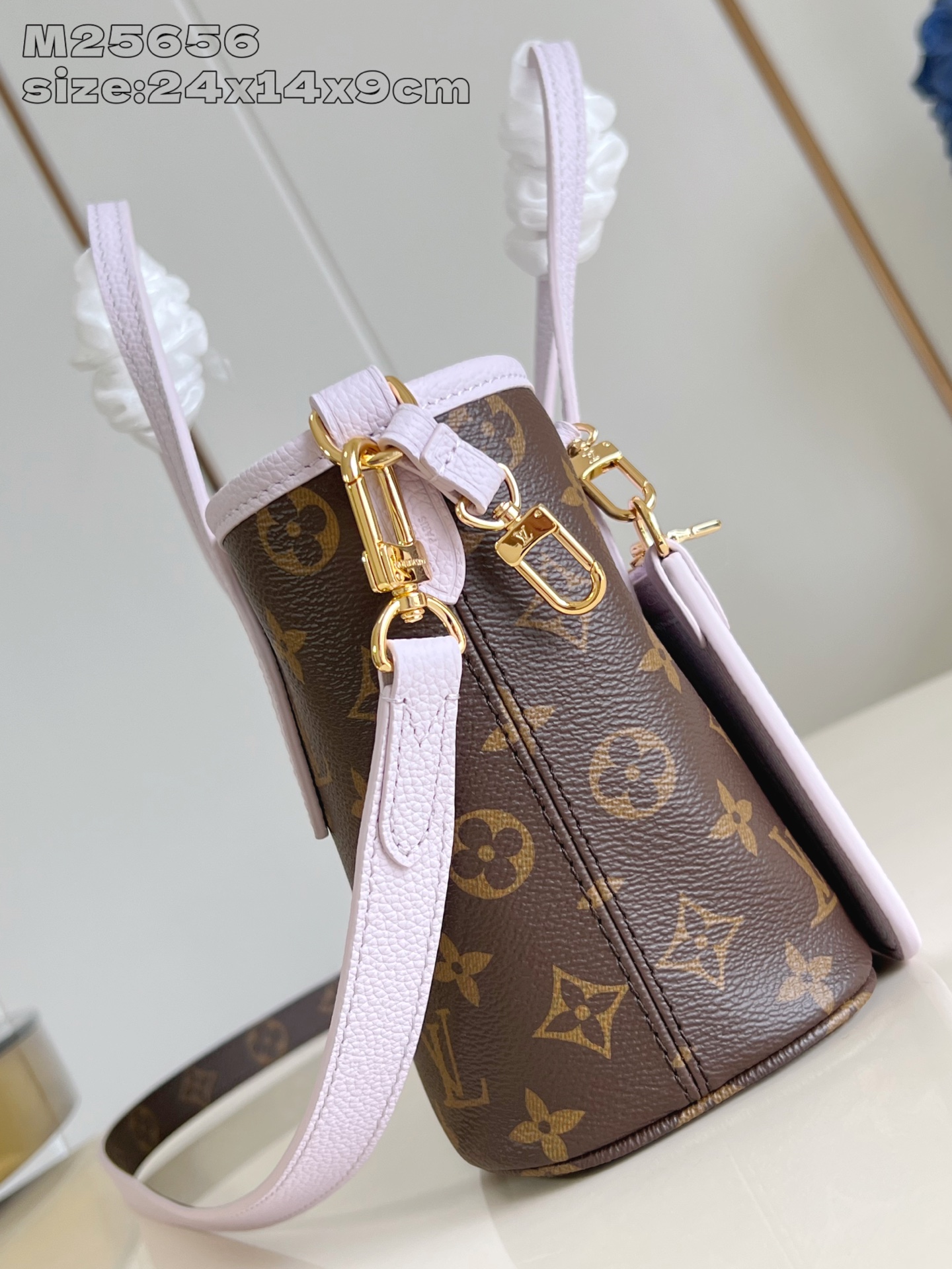 [TOP] Louis Vuitton LV  Neverful INSIDE OUT BB Bag 24x14x9cm - Light purple