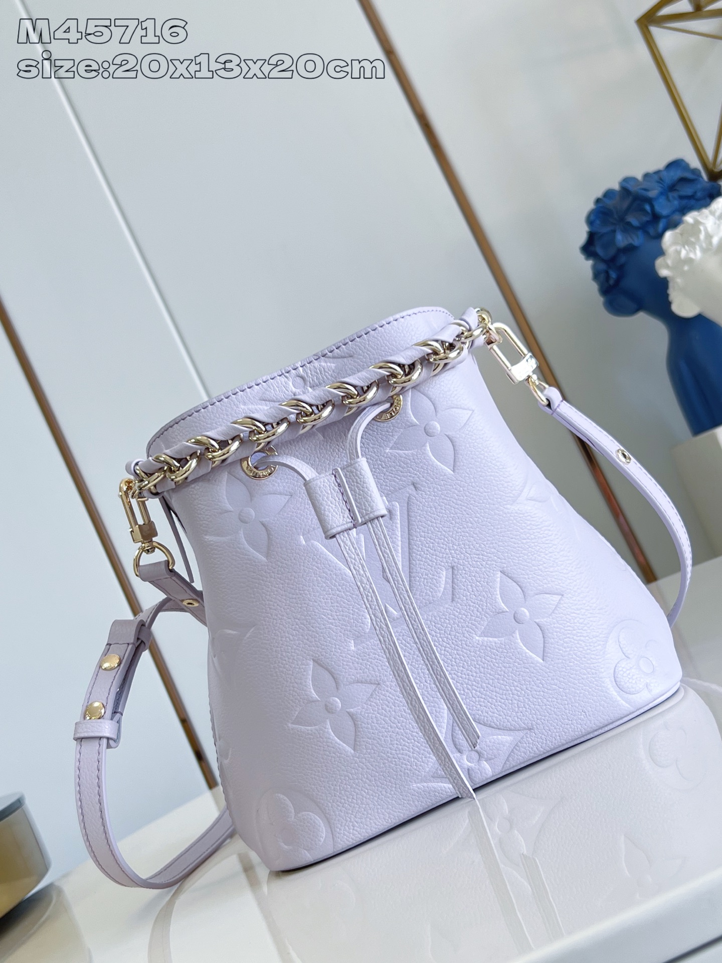 [TOP] Louis Vuitton LV NeoNoé BB Bag 20 x 20 x 13 CM- Light Purple