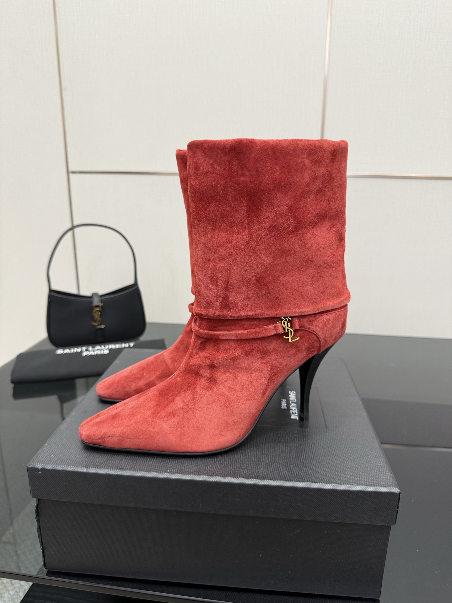 [TOP] Yves Saint Laurent YSL Ankle Boots Suede Leather - 3 Colors - 711 Luxury