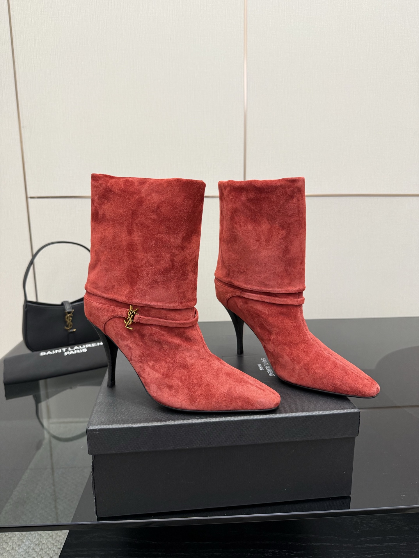 [TOP] Yves Saint Laurent YSL Ankle Boots Suede Leather - 3 Colors - 711 Luxury