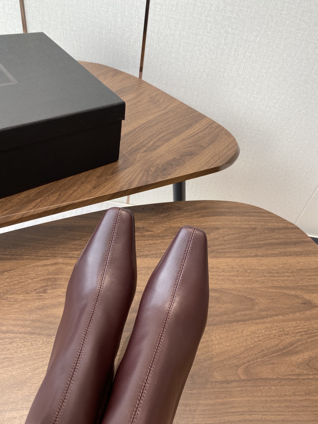 [TOP] Yves Saint Laurent YSL Ankle Boots Calfskin - Red