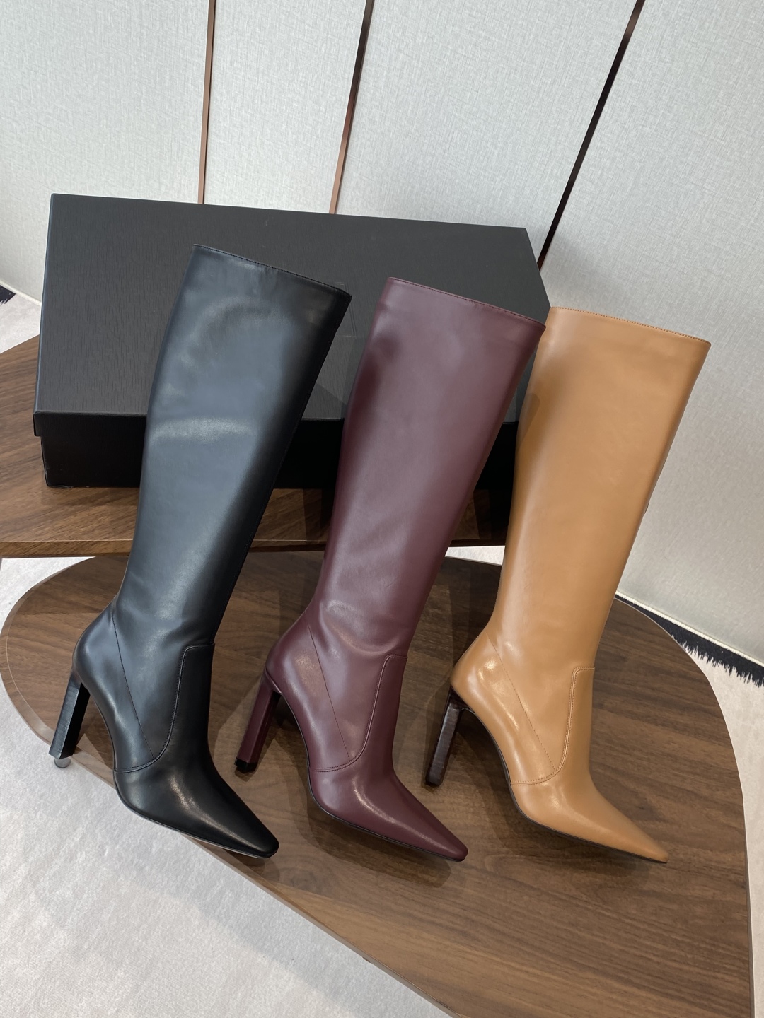[TOP] Yves Saint Laurent YSL Long Boots Calfskin - 3 Colors