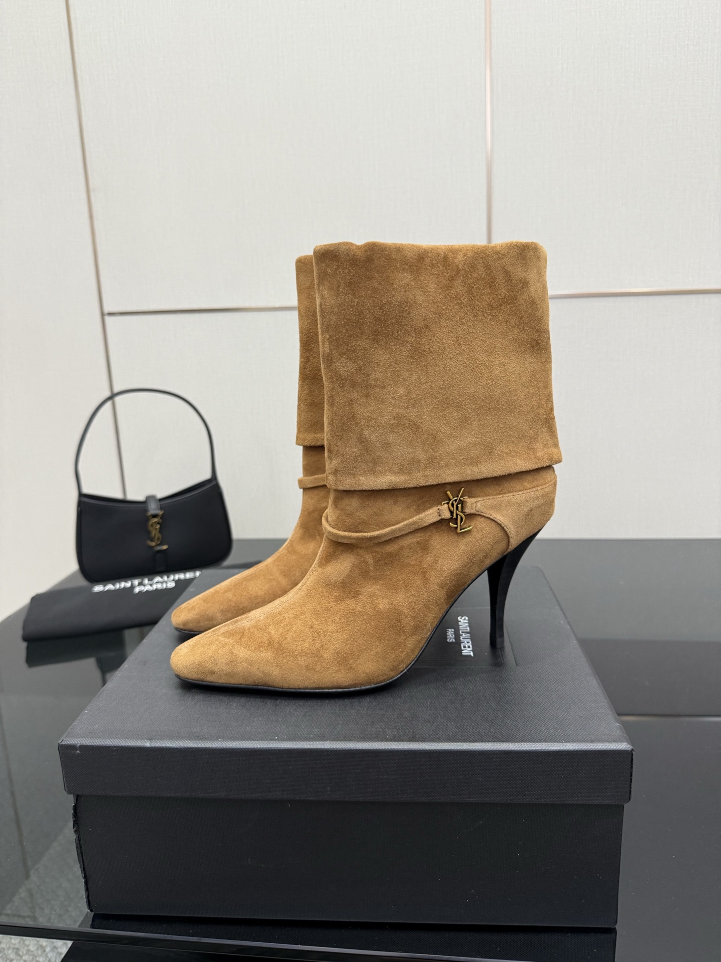 [TOP] Yves Saint Laurent YSL Ankle Boots Suede Leather - 3 Colors