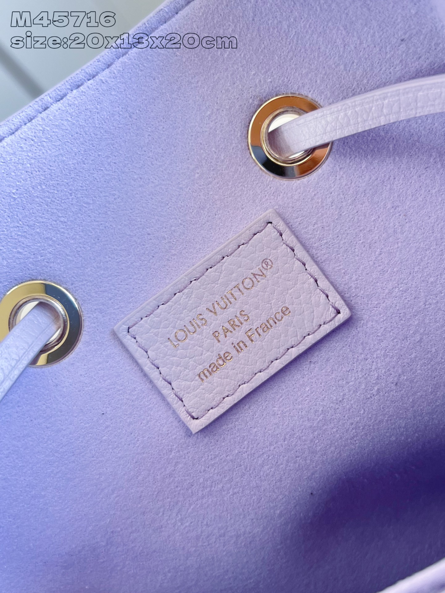 [TOP] Louis Vuitton LV NeoNoé BB Bag 20 x 20 x 13 CM- Light Purple