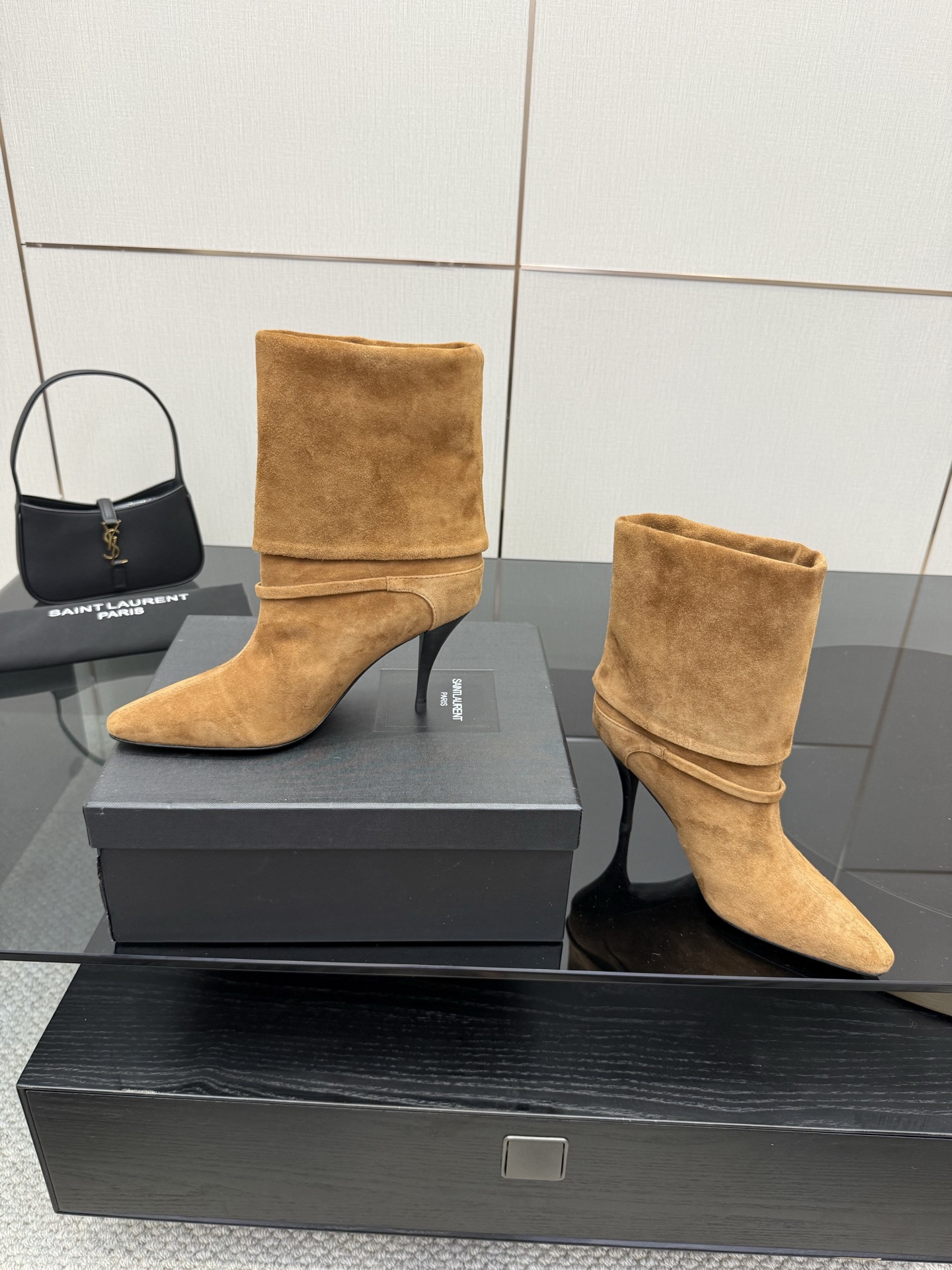 [TOP] Yves Saint Laurent YSL Ankle Boots Suede Leather - 3 Colors - 711 Luxury