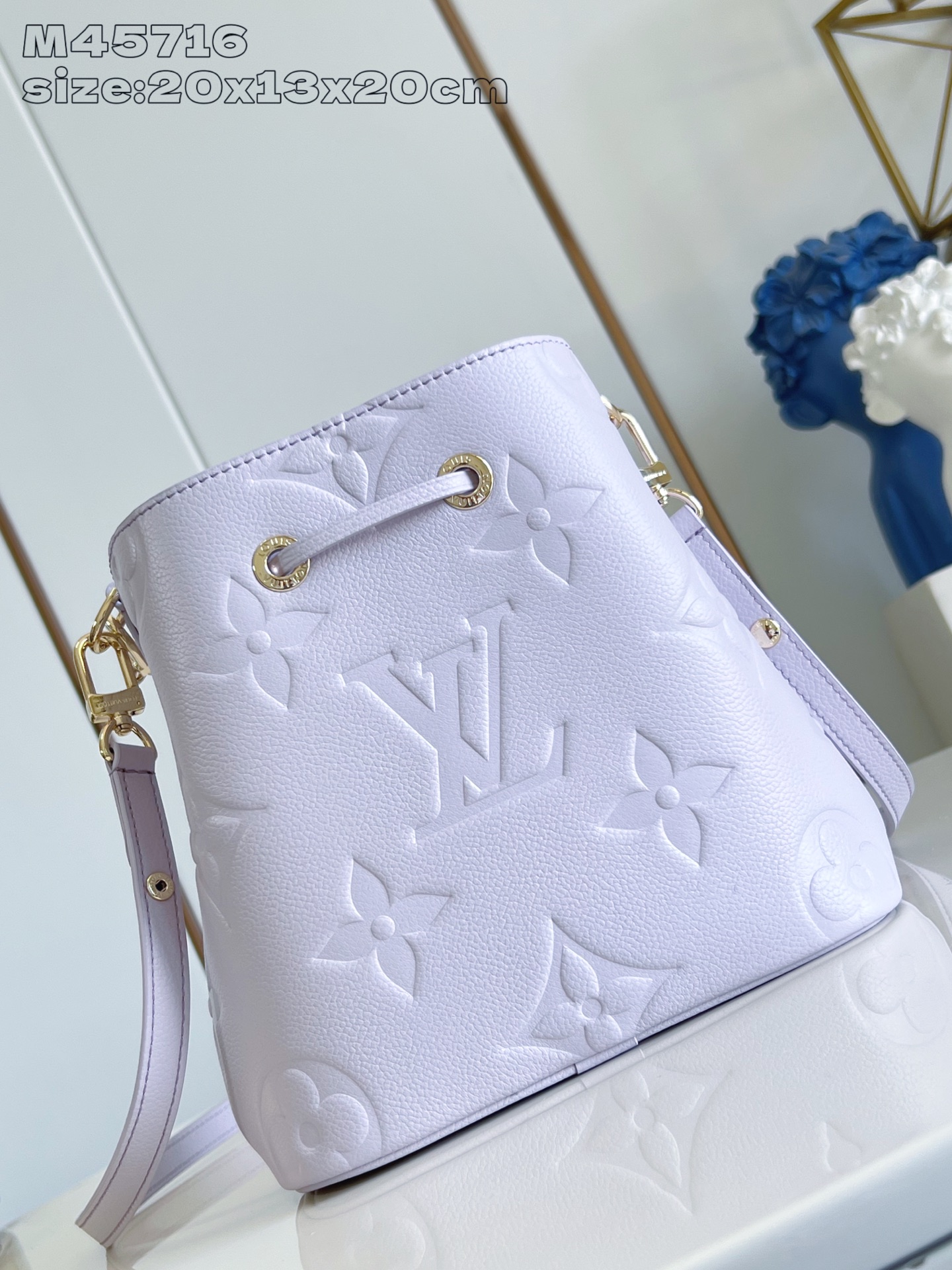 [TOP] Louis Vuitton LV NeoNoé BB Bag 20 x 20 x 13 CM- Light Purple
