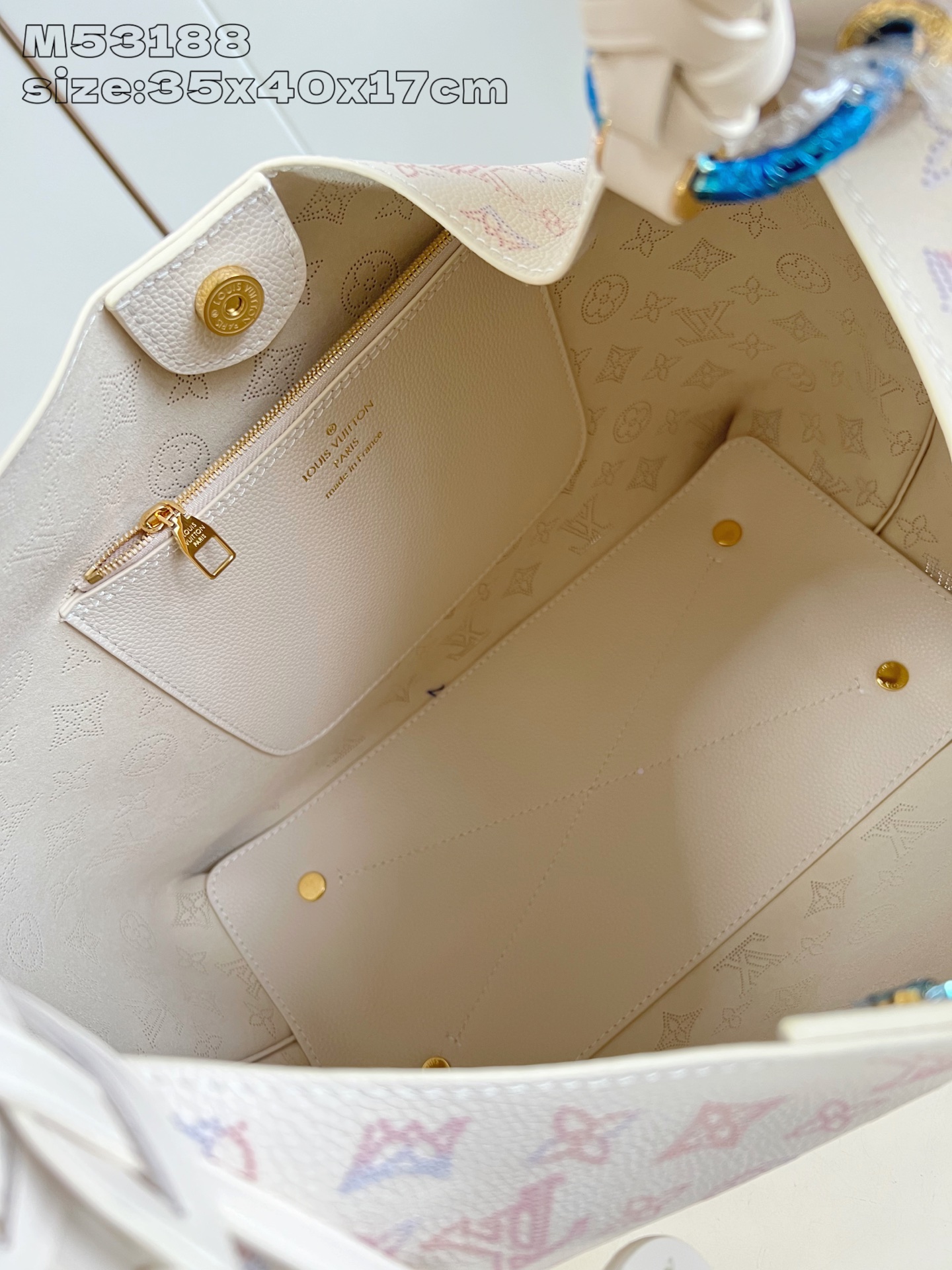 [TOP] Louis Vuitton LV Carmel Bag 35x40x17cm  - Beige