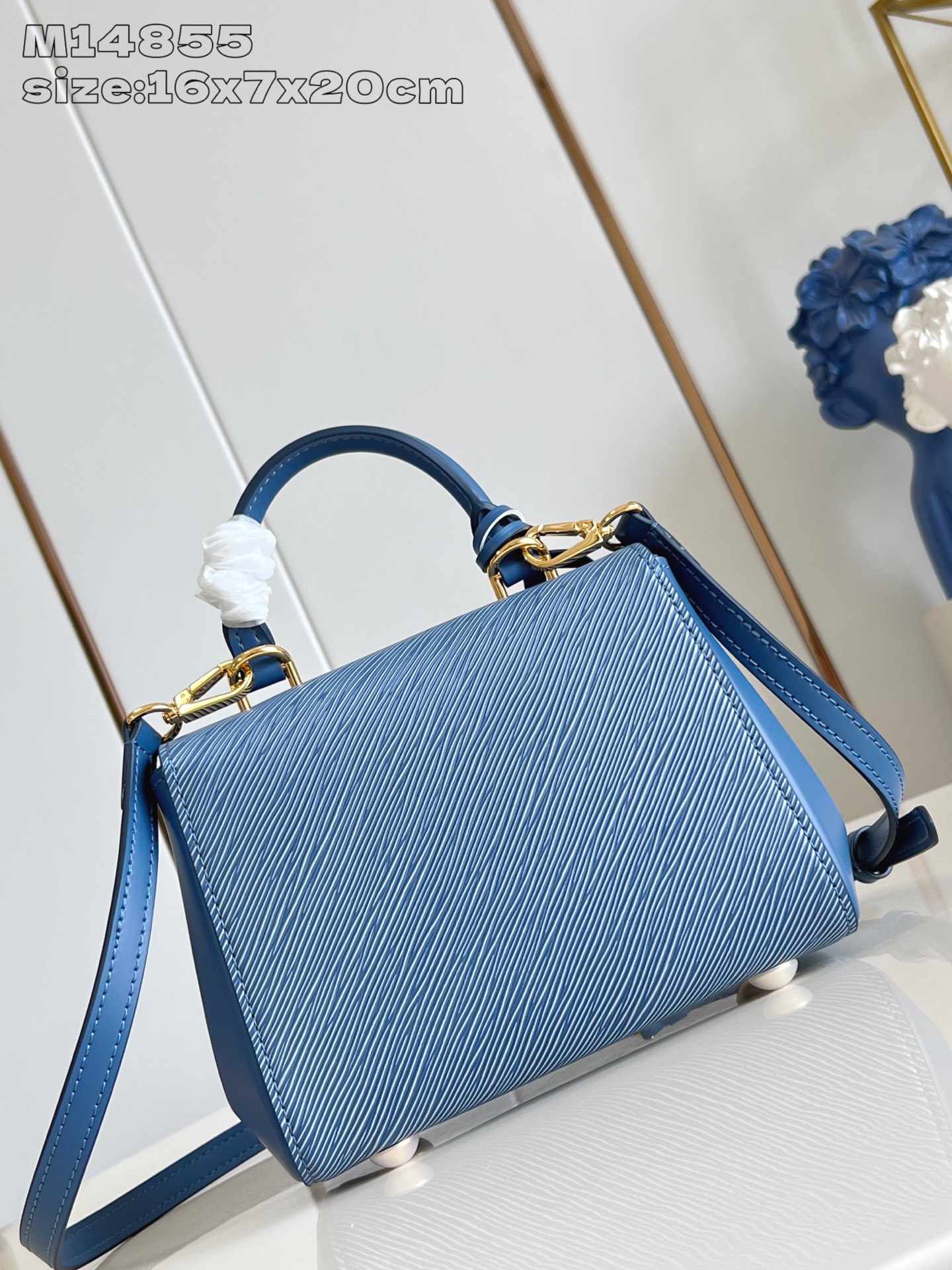 [TOP] Louis Vuitton LV Cluny Mini Handbag 20x16x7.5cm - Blue