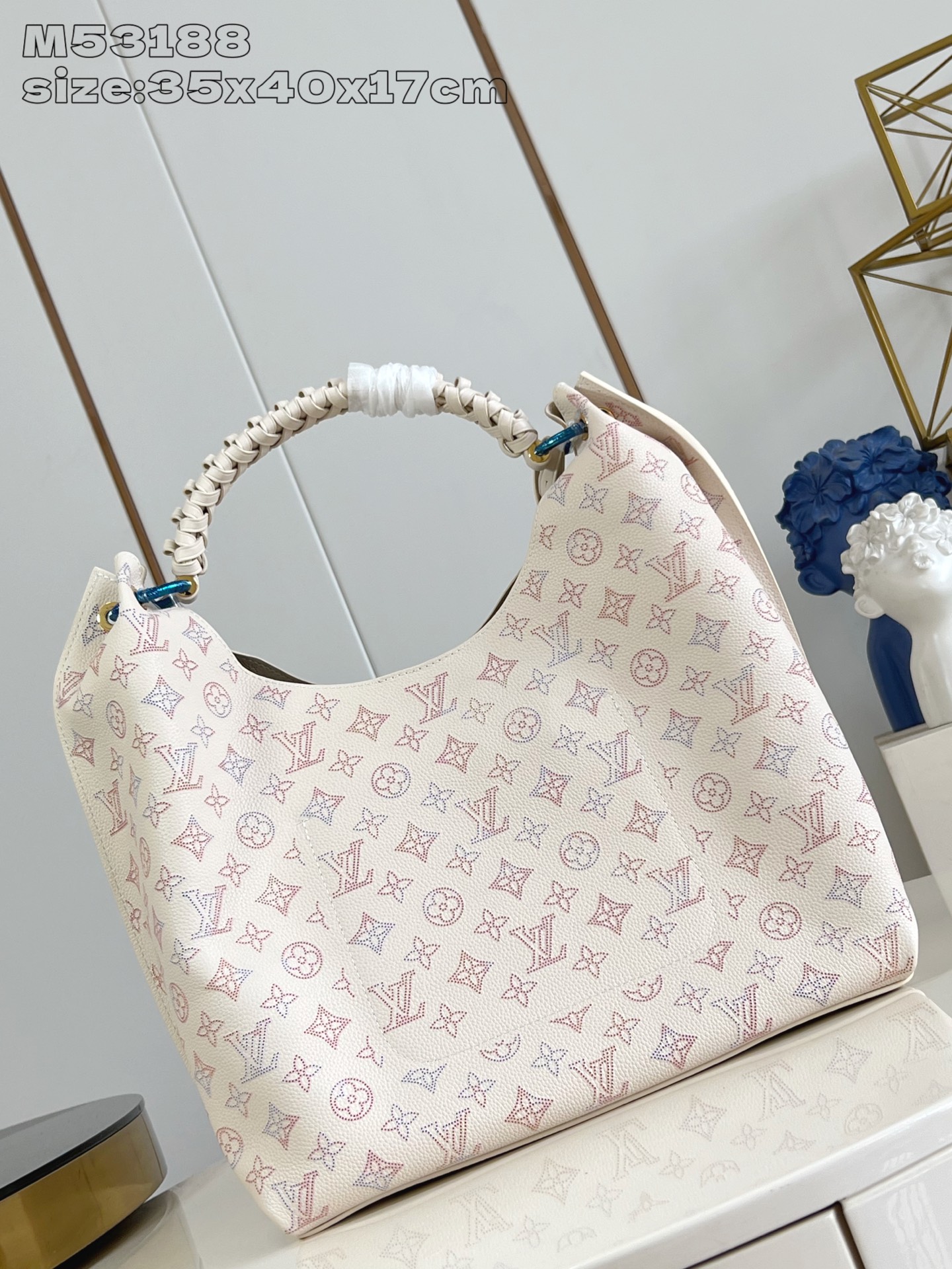 [TOP] Louis Vuitton LV Carmel Bag 35x40x17cm  - Beige