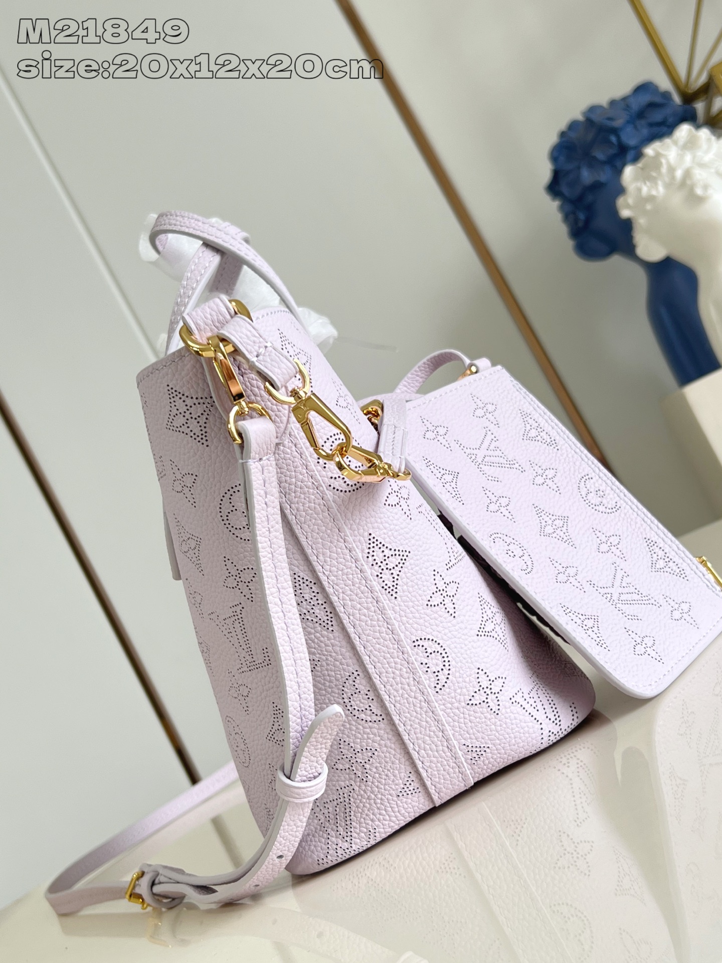 [TOP] Louis Vuitton LV Blossom Tote Bag 20 x 12.5 x 20cm - Light Purple