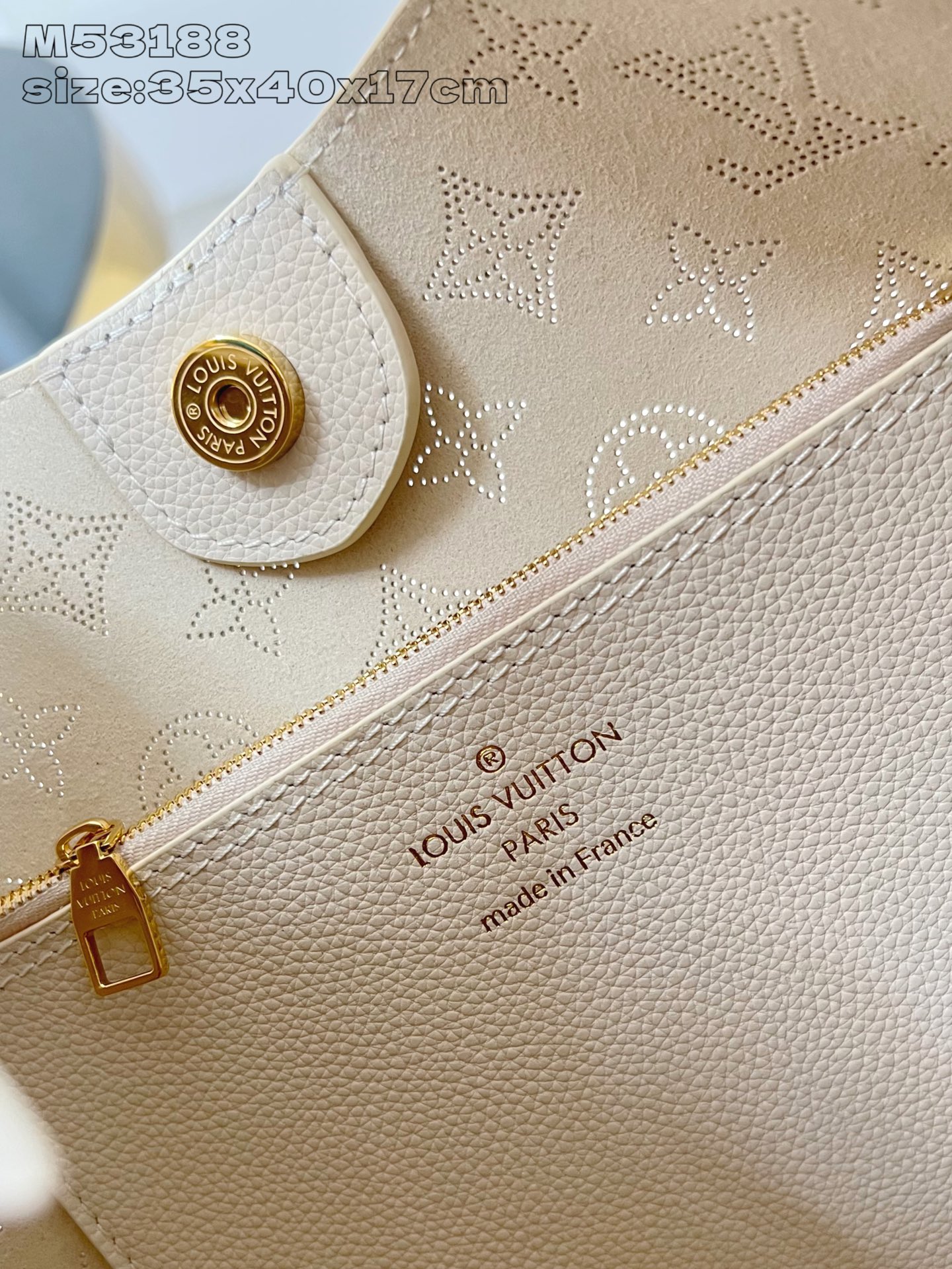 [TOP] Louis Vuitton LV Carmel Bag 35x40x17cm  - Beige