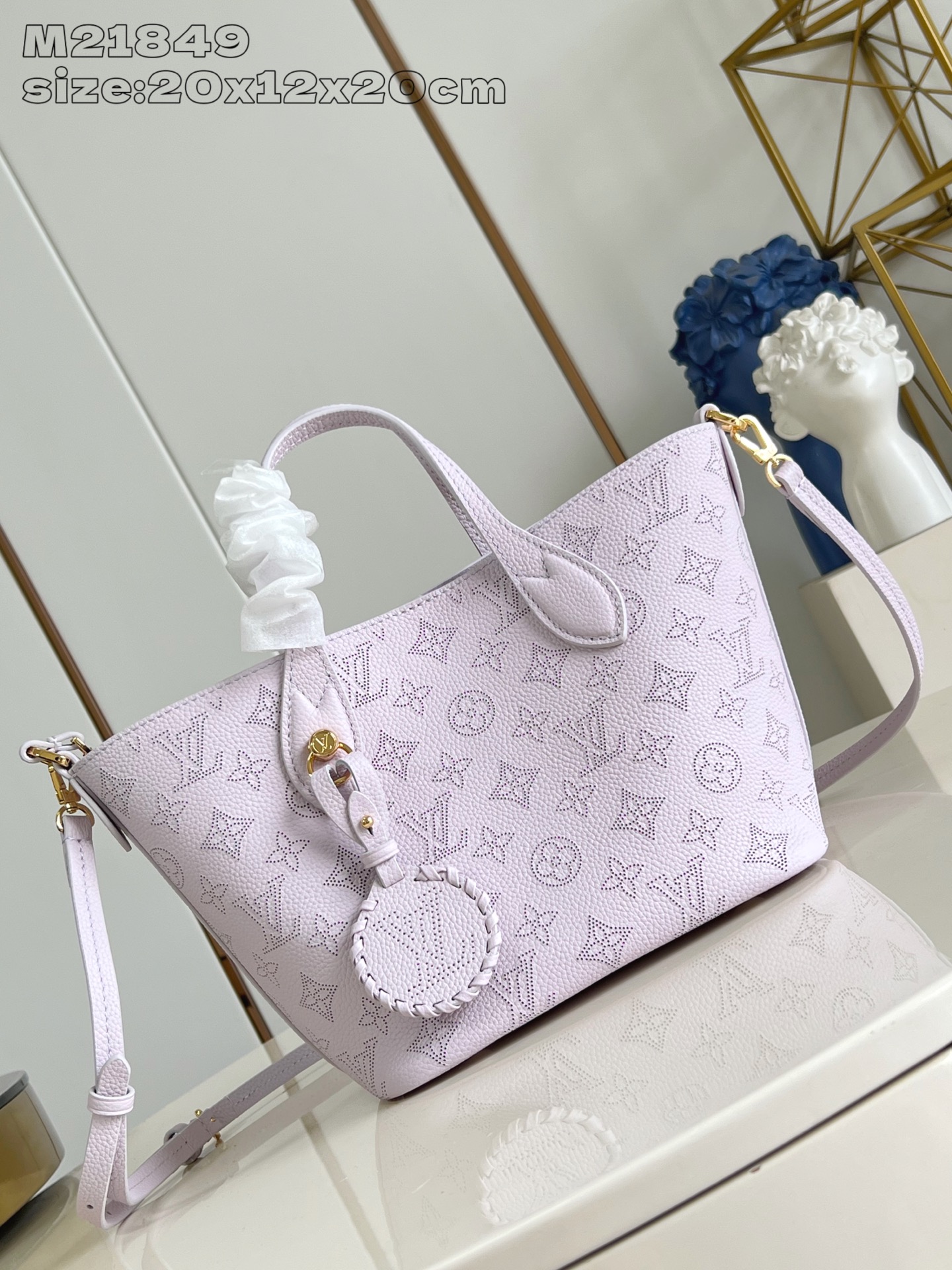 [TOP] Louis Vuitton LV Blossom Tote Bag 20 x 12.5 x 20cm - Light Purple