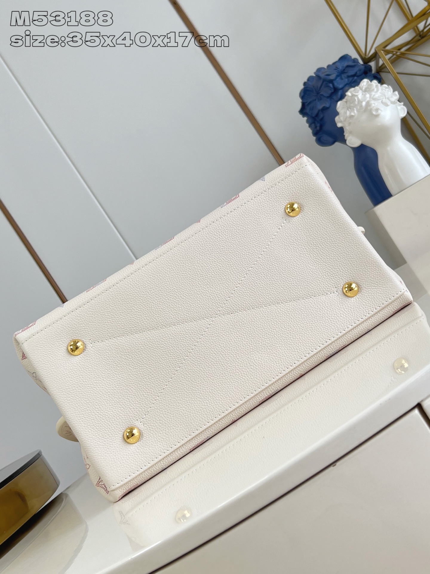 [TOP] Louis Vuitton LV Carmel Bag 35x40x17cm  - Beige