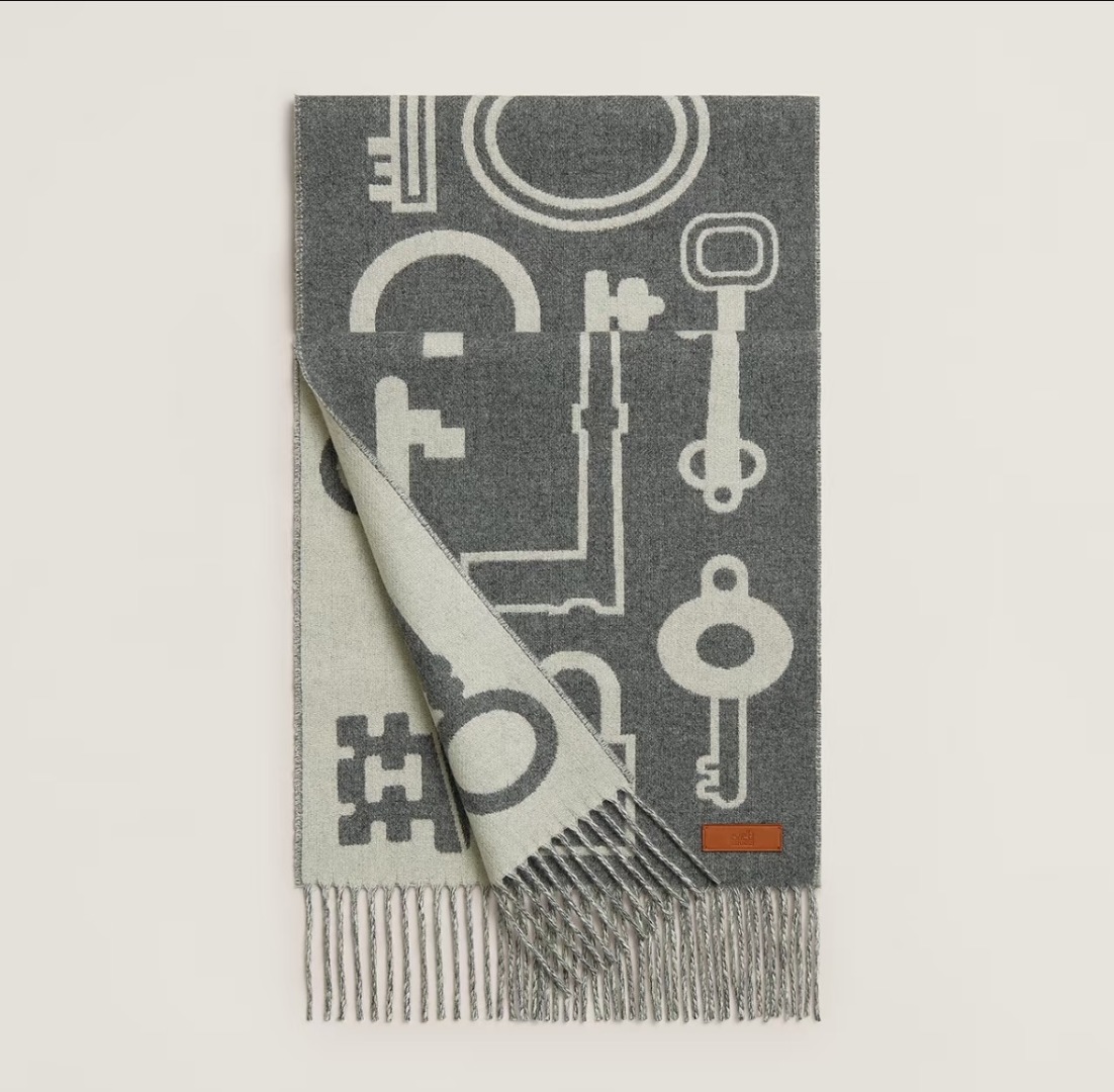 [TOP] HERMES Cashmere Scarf 30✖️180 cm - 4 Colors