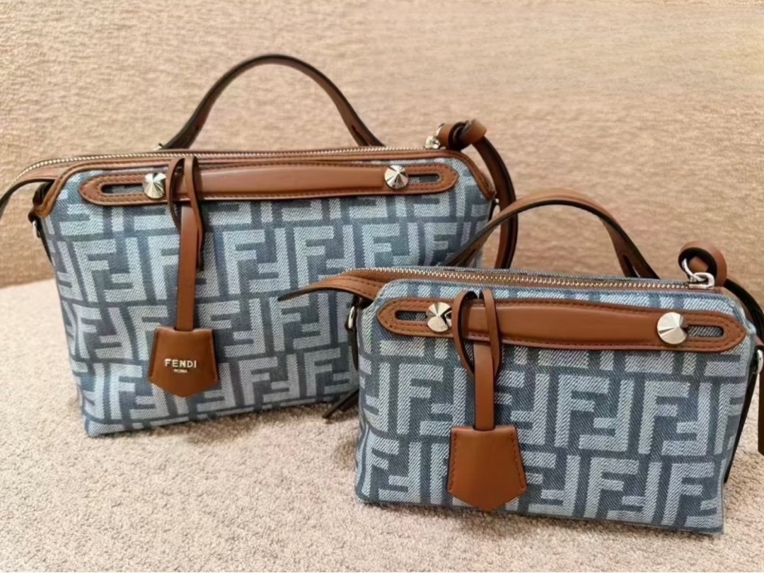 [TOP] FENDI Boston By The Way Bag 20/9/12cm&28/12/18cm - Denim