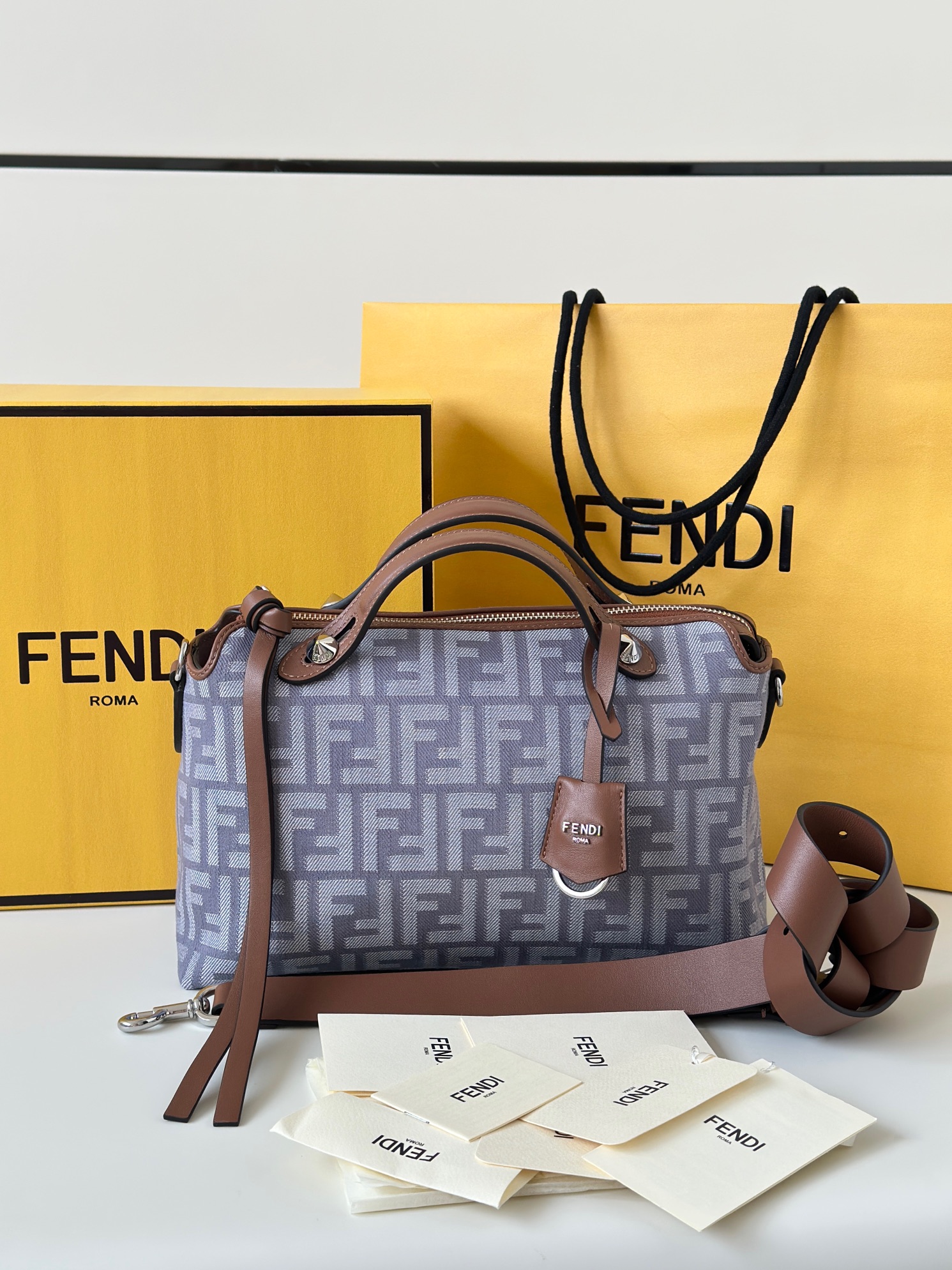 [TOP] FENDI Boston By The Way Bag 20/9/12cm&28/12/18cm - Denim