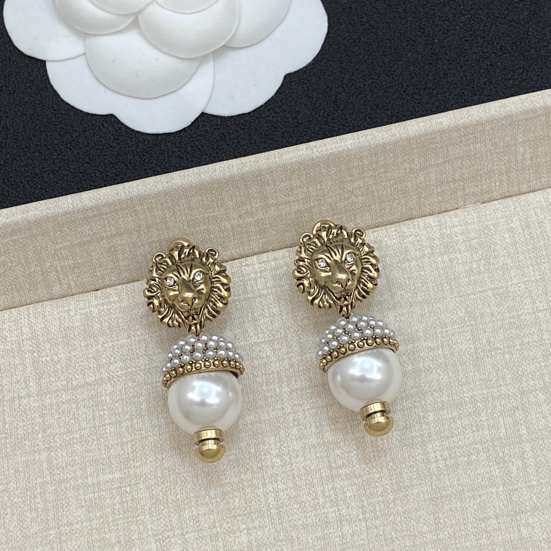 [TOP] GUCCI  Earrings - Gold