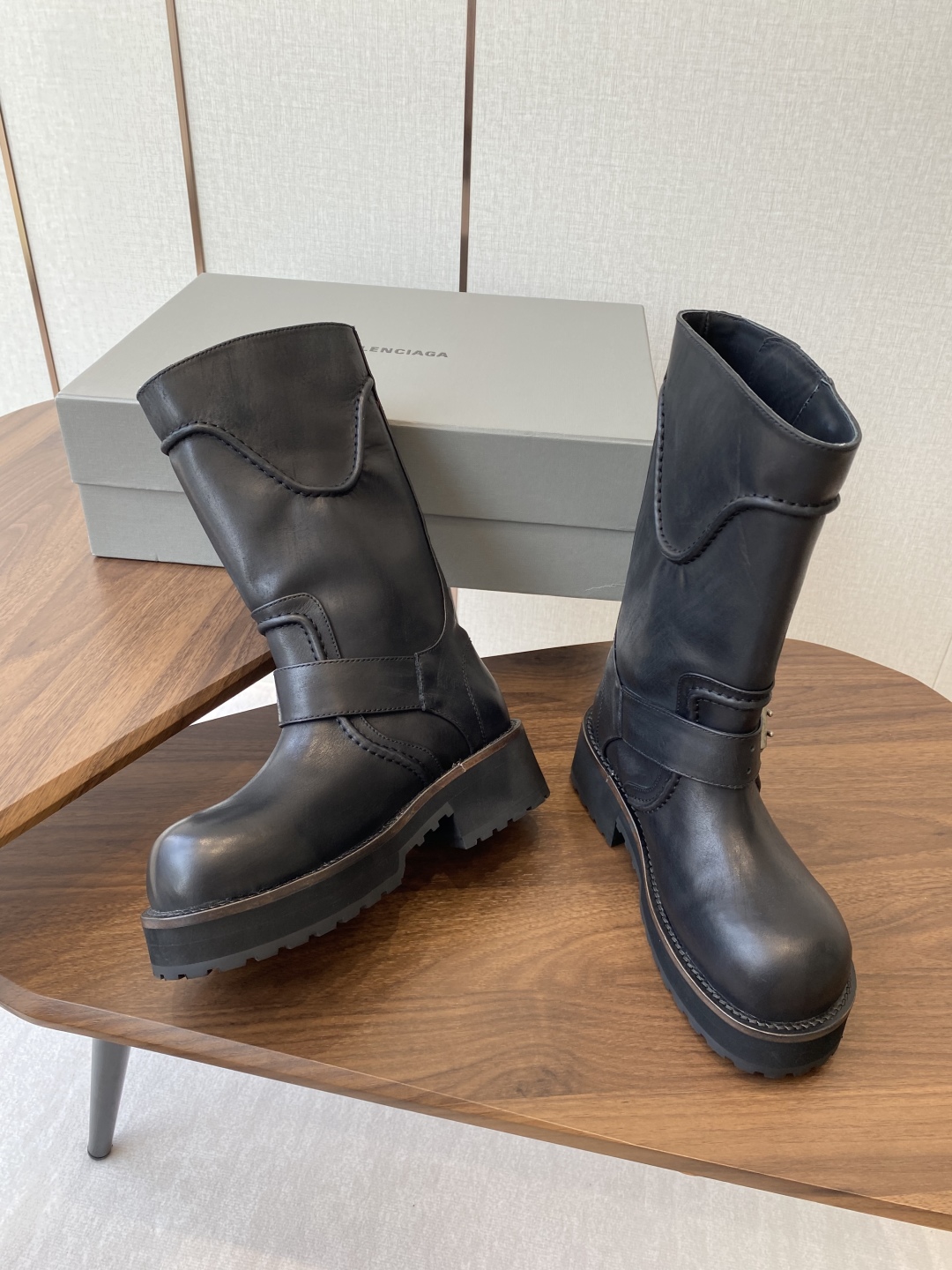 [TOP] BALENCIAGA Short/Long Boots - Black