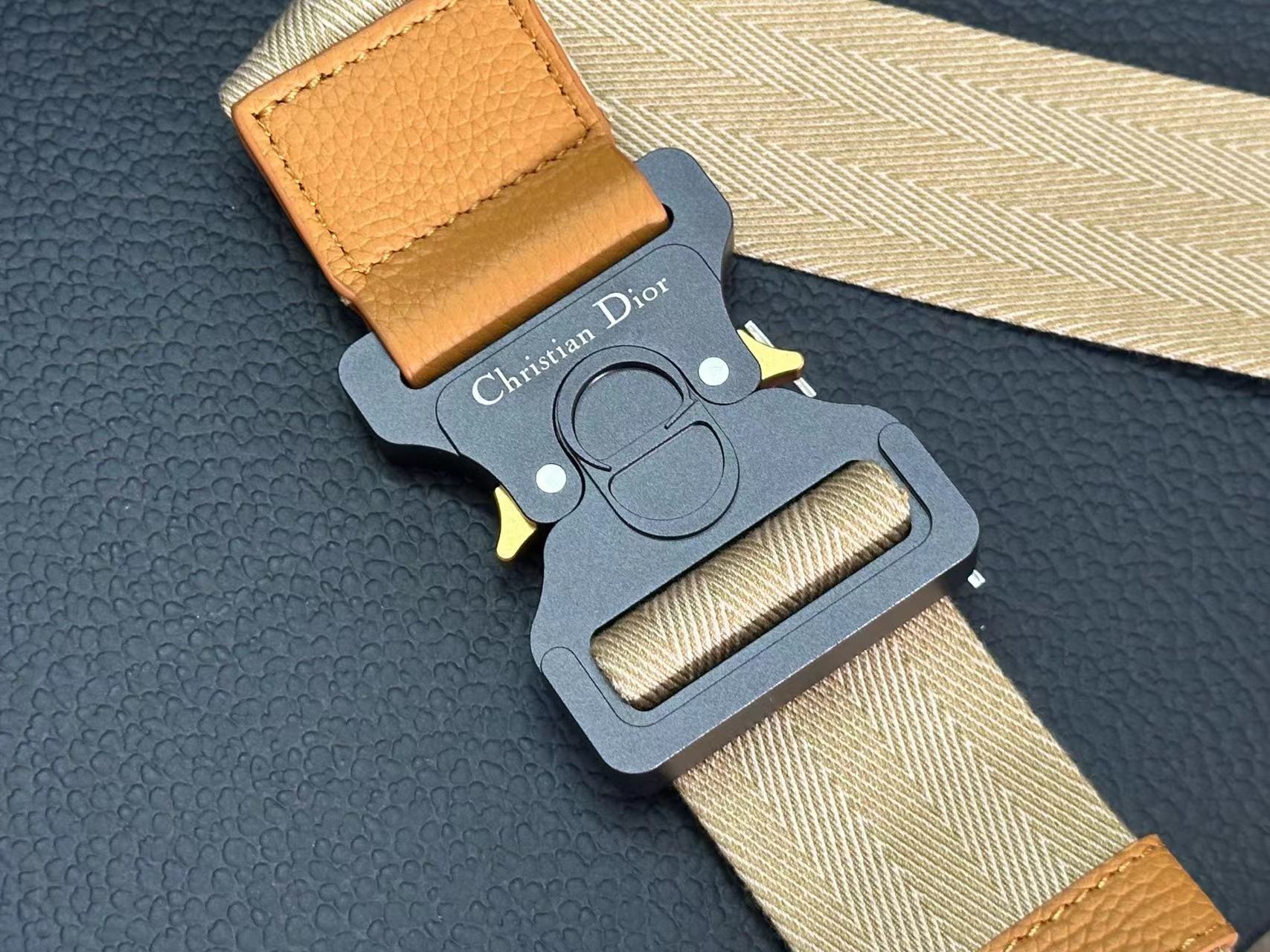 [TOP] Christian Dior Saddle Bag Raffia 27x20x5cm - Blue and Beige