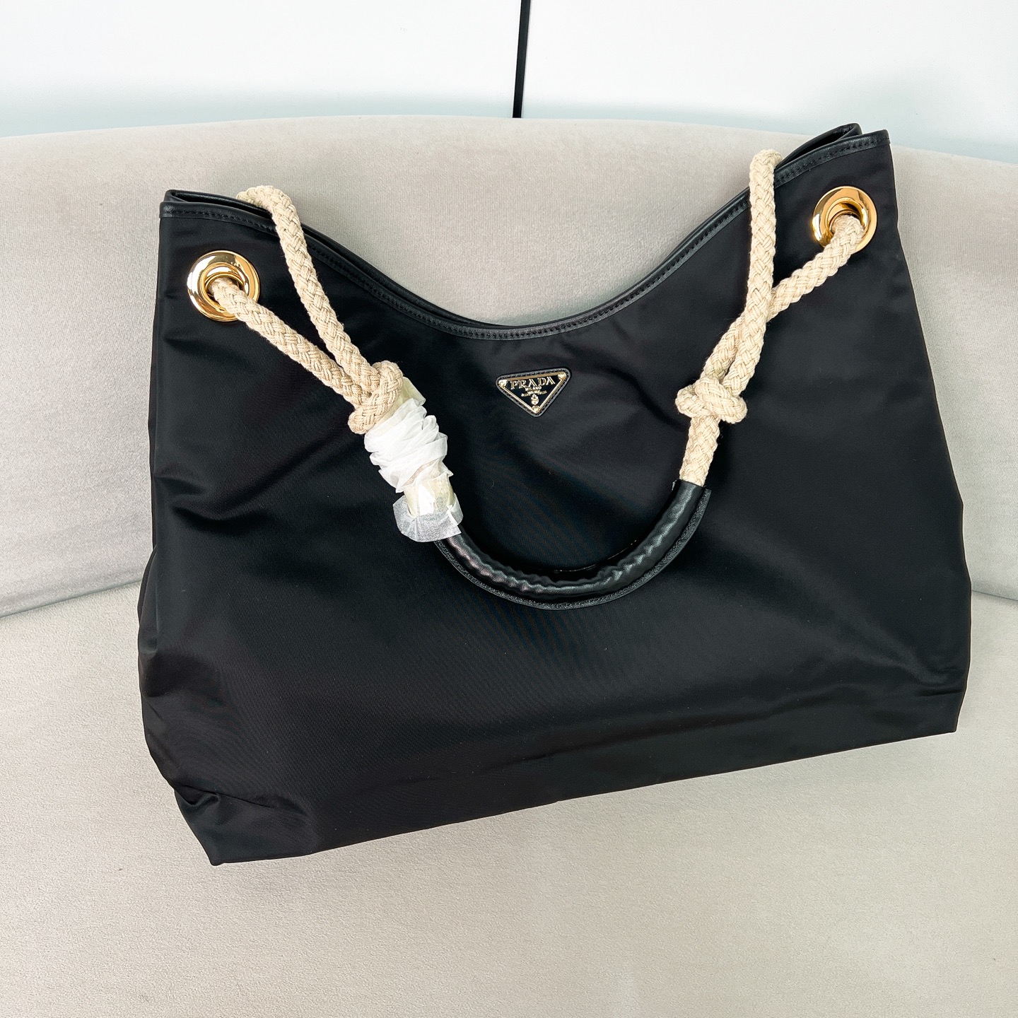 [TOP] PRADA Mariner Tote Bag Re-Nylon 48x39x14cm - 4 Color