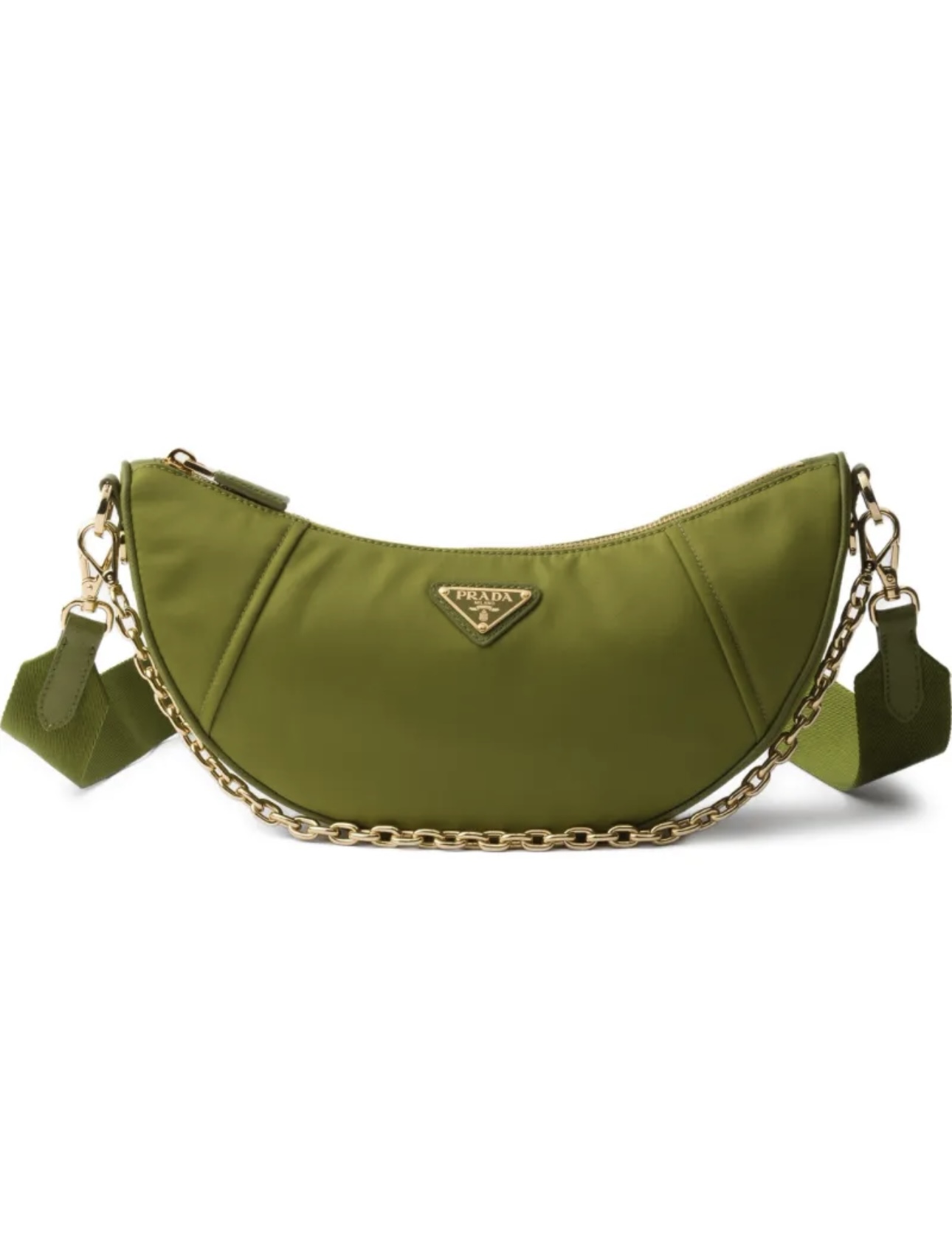 [TOP] PRADA Demi-lune Shoulder Bag Re-Nylon 30x13.5x6cm - 4 Color