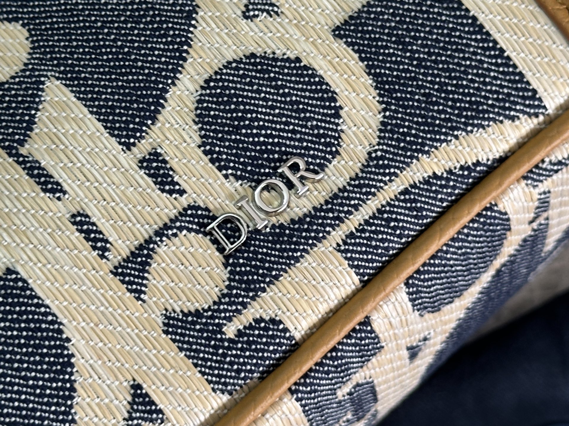 [TOP] Christian Dior Hit The Road Messenger Bag 24x18x8cm - Blue and Beige