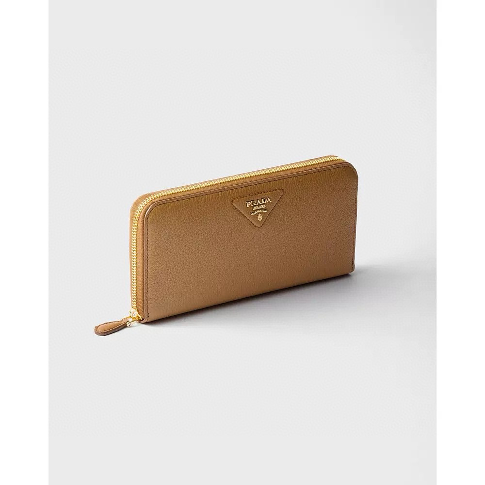 [TOP] PRADA Zipper Leather Wallet 20x10.3cm - 2 Color