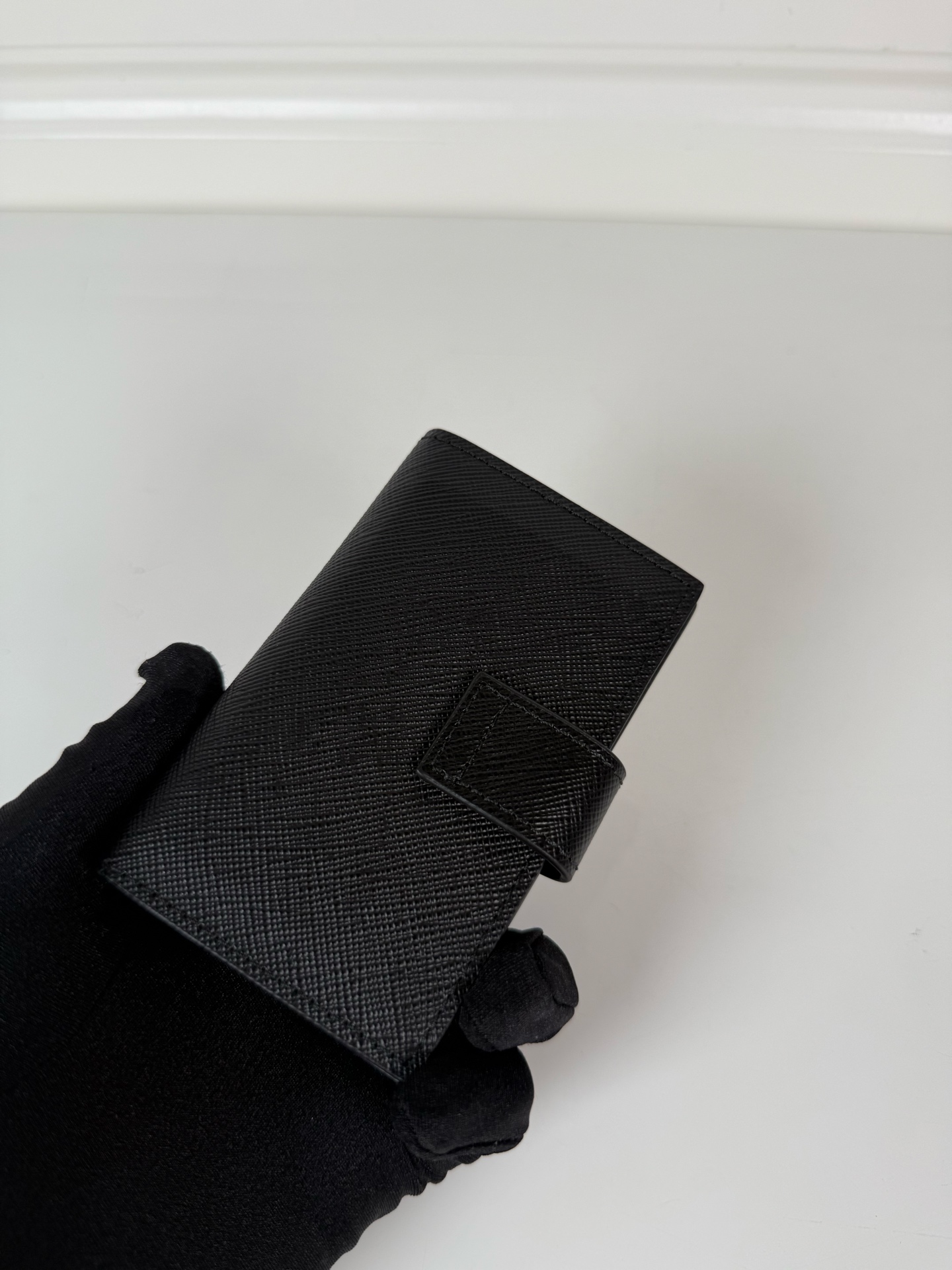 [TOP] PRADA Card Holder 11x7cm - Black