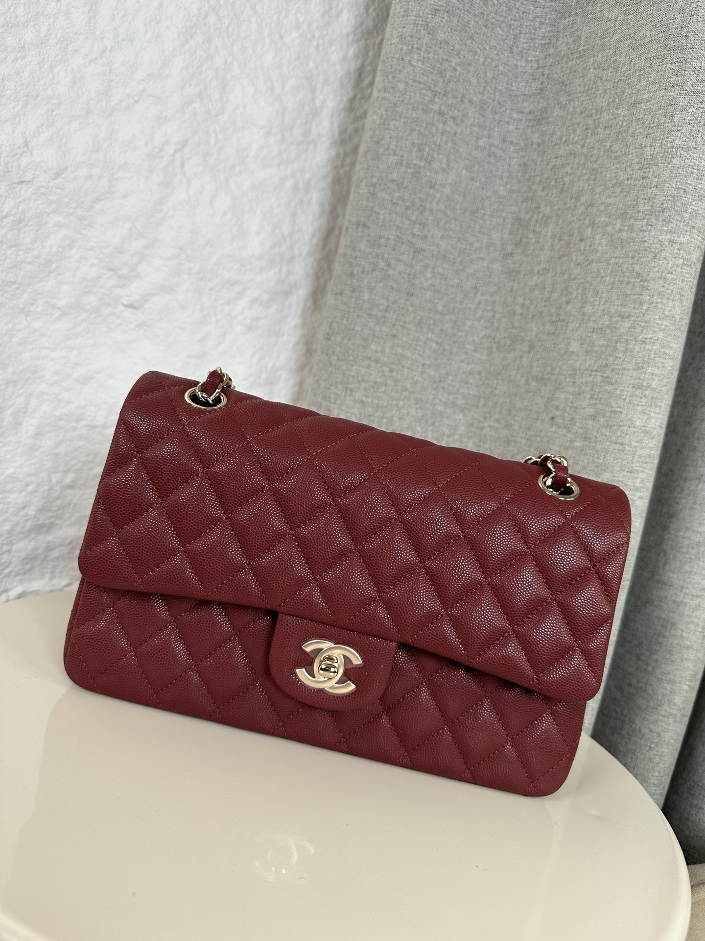 [TOP] CHANEL Classic Flap Bag Caviar Medium 25.5cm – Collection