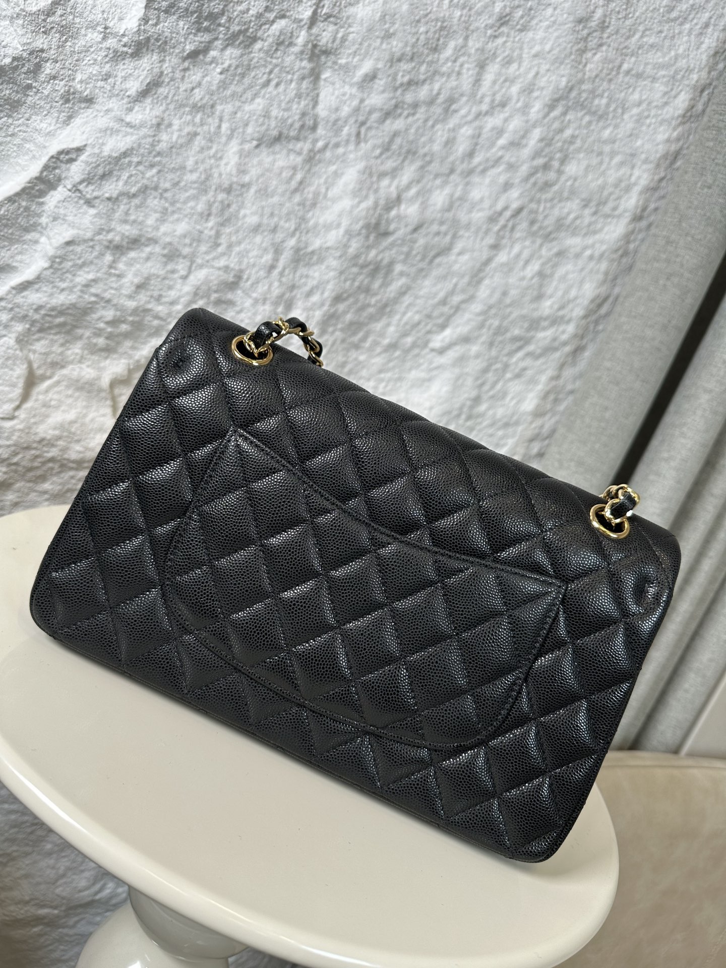 [TOP] CHANEL Classic Flap Bag Caviar Medium 25.5cm – Collection