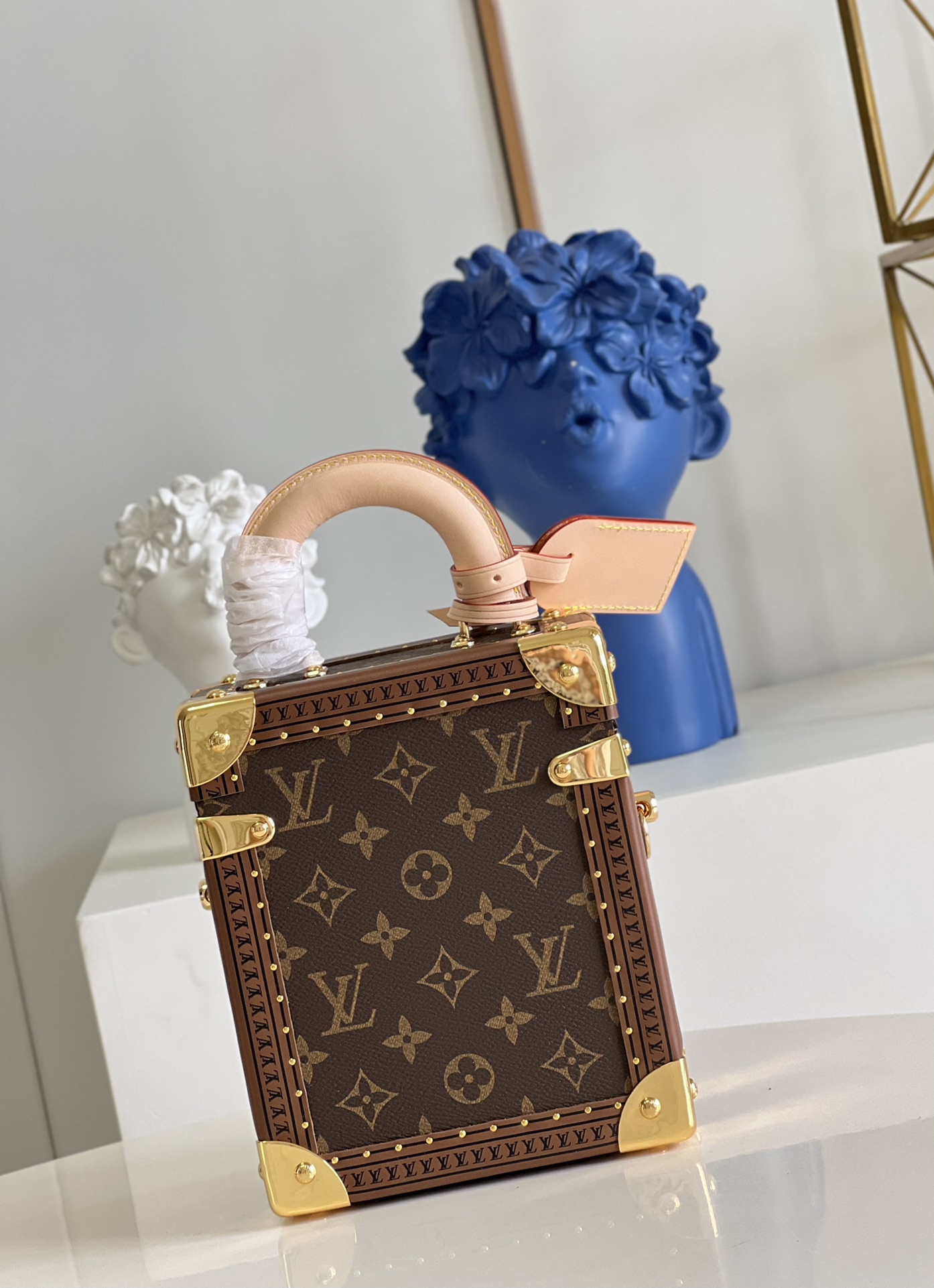 [TOP] Louis Vuitton LV Camera Box Monogram Vernis Leather 16x13x7.5cm - Brown